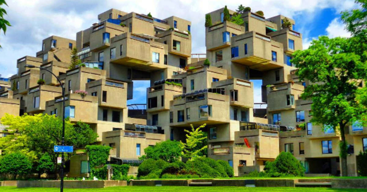 Habitat 67, a housing complex in Montreal r/interestingasfuck