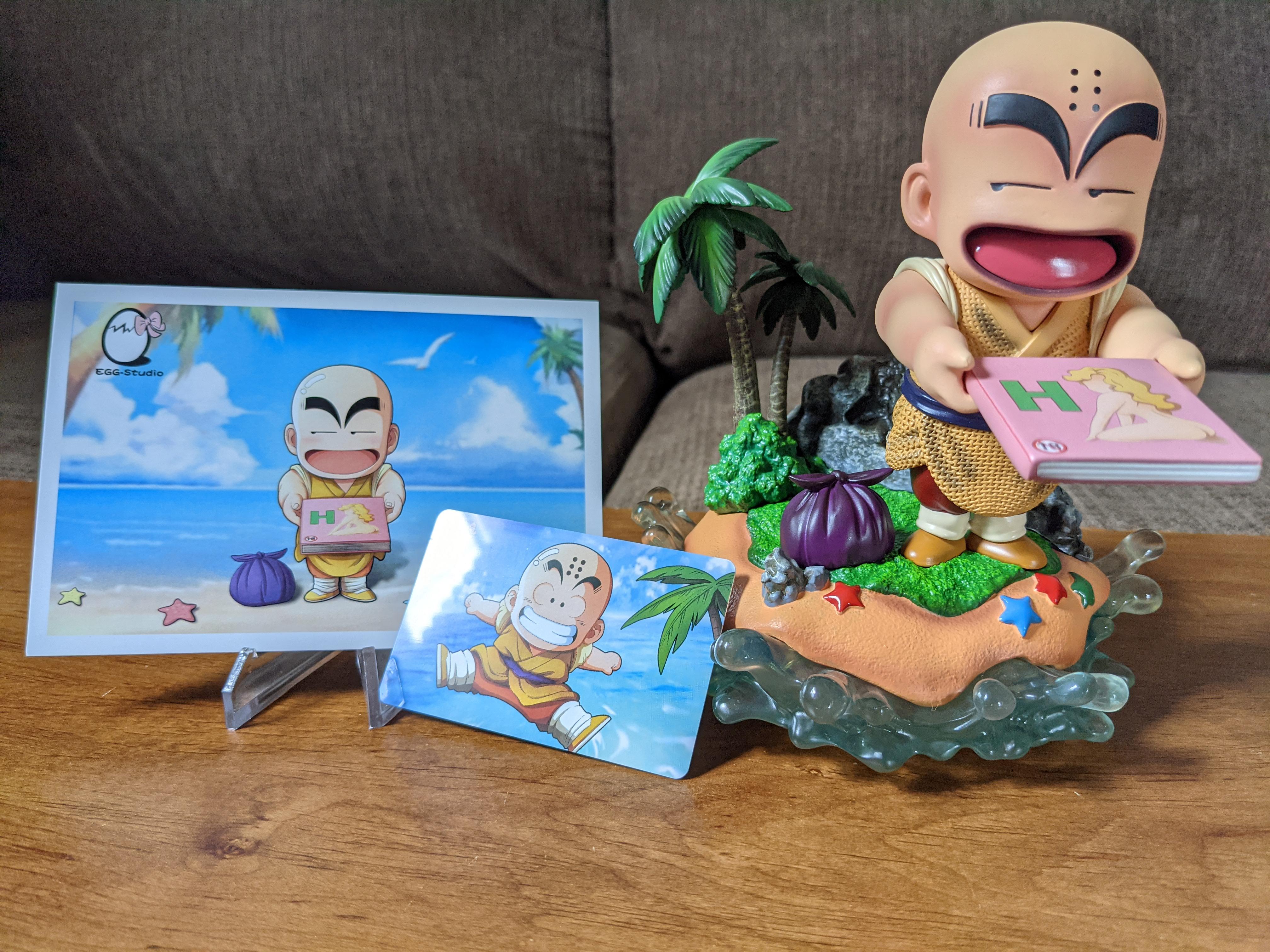 Krillin Statue by Egg Studio r/dbz