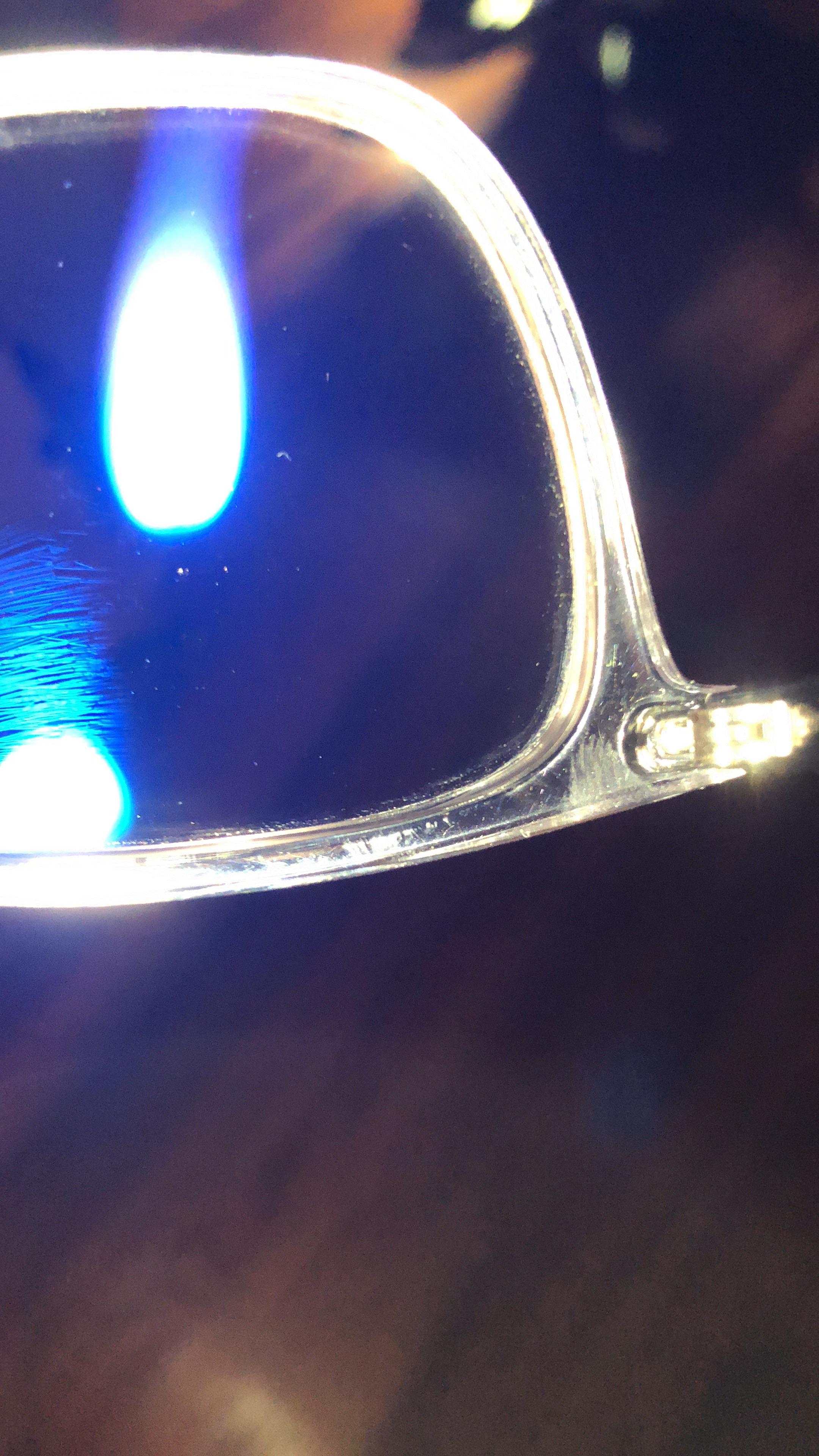 Just picked up new lenses, would this be considered crazed AR coating