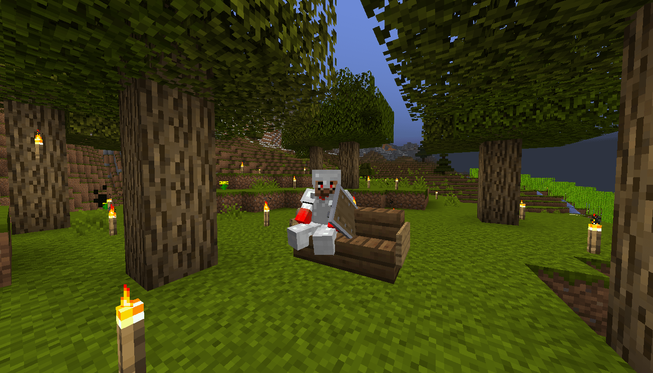 My datapack that allows to sit on vanilla chairs r/Minecraft