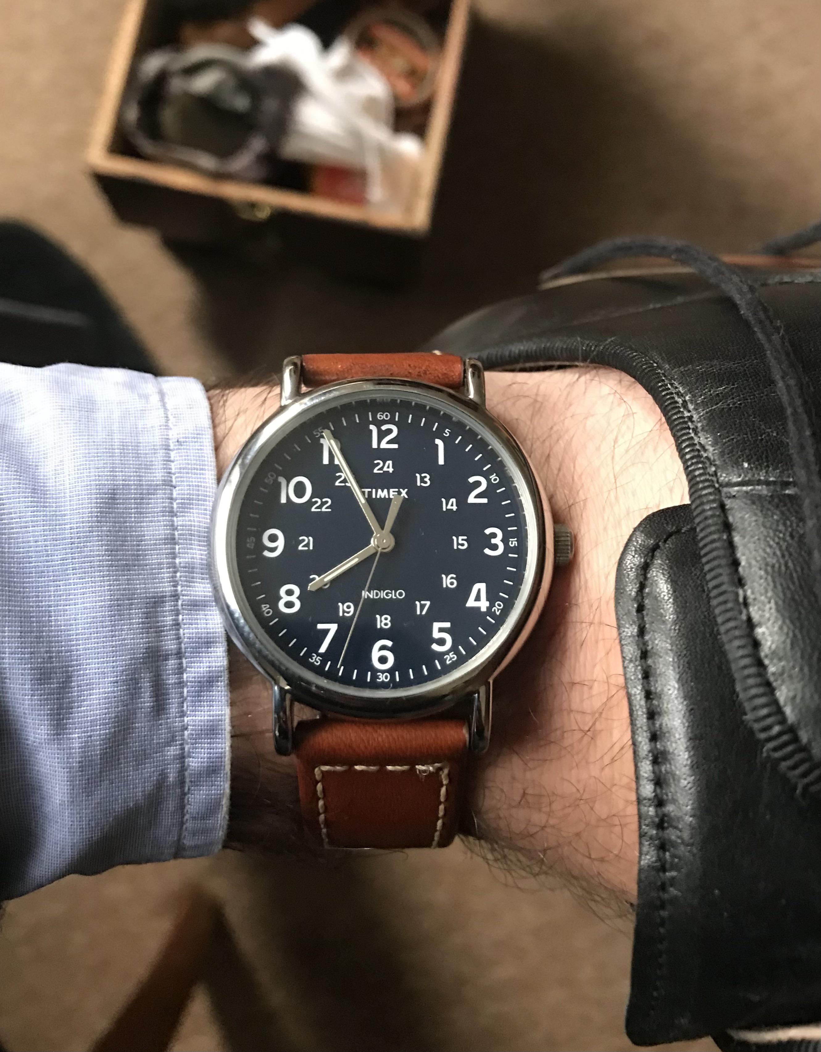 [Timex Weekender] Ticking away on a quiet Sunday morning r/Watches