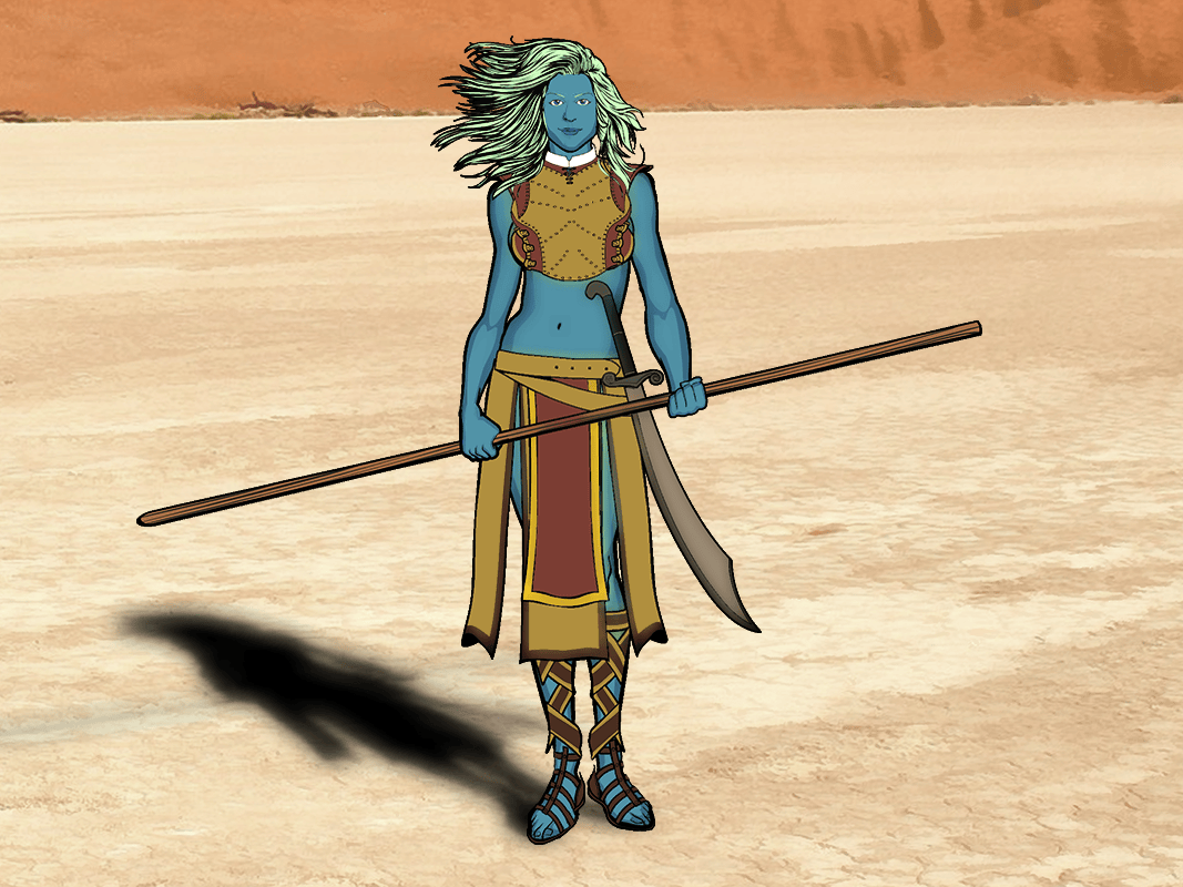 [OC] Water Genasi Druid DnD