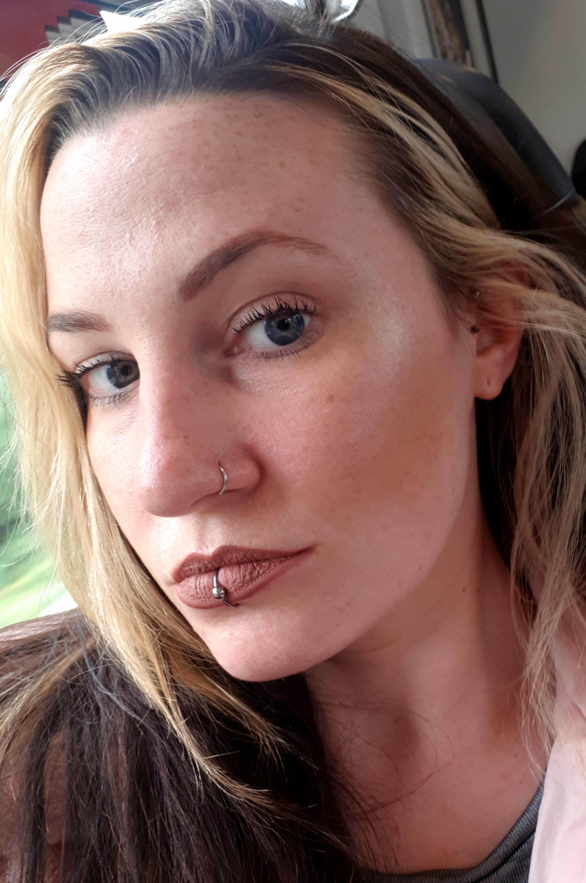 Put a CBR in my 11yearold lip piercing. Drinking tea is now slightly