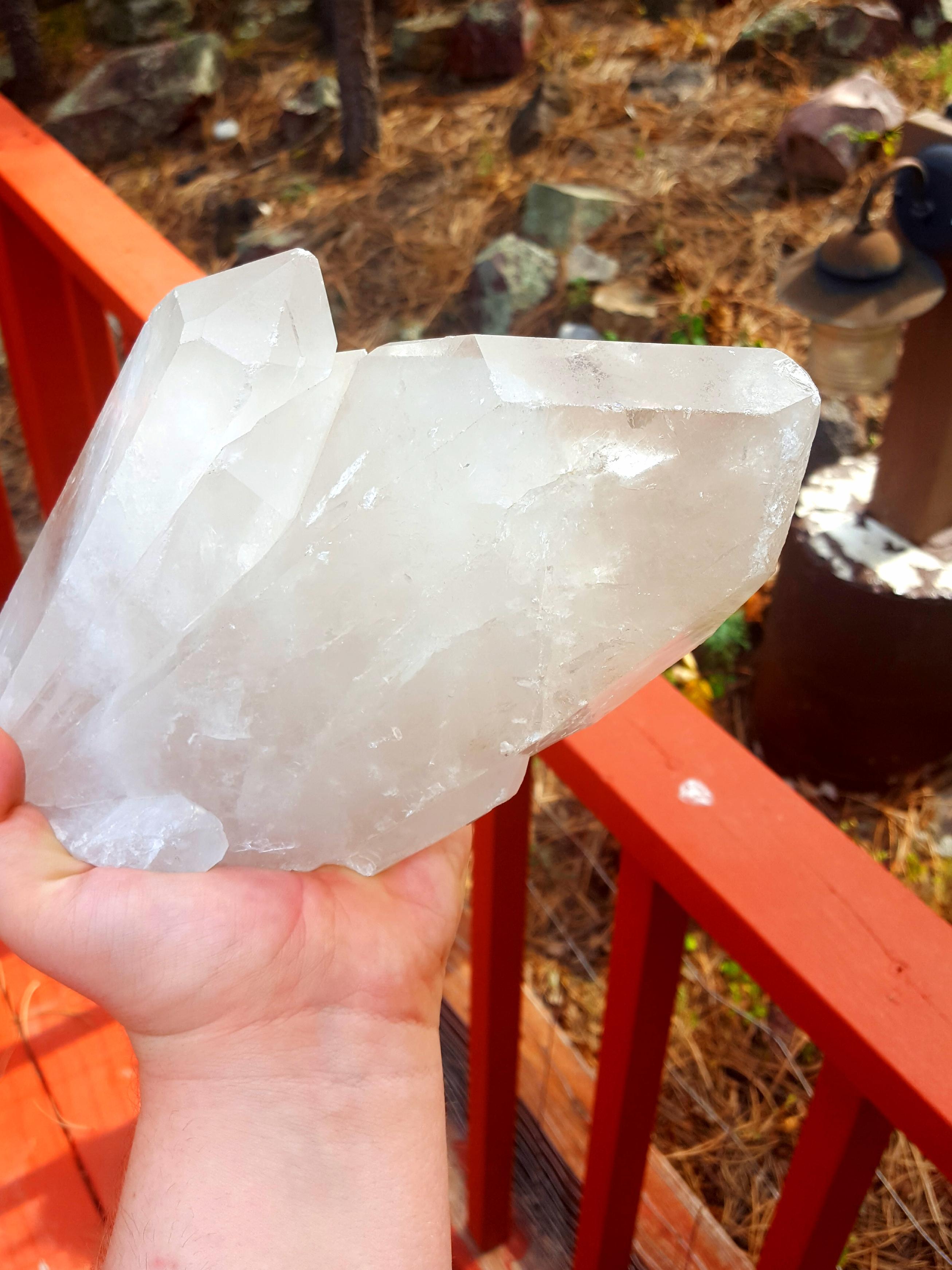 My biggest chunk of quartz r/Crystals