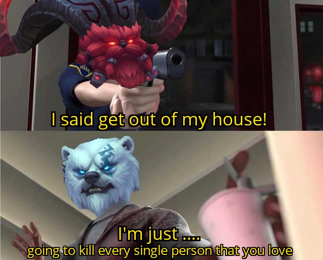 When your brother doesn't want to build your new toys, so you kill all