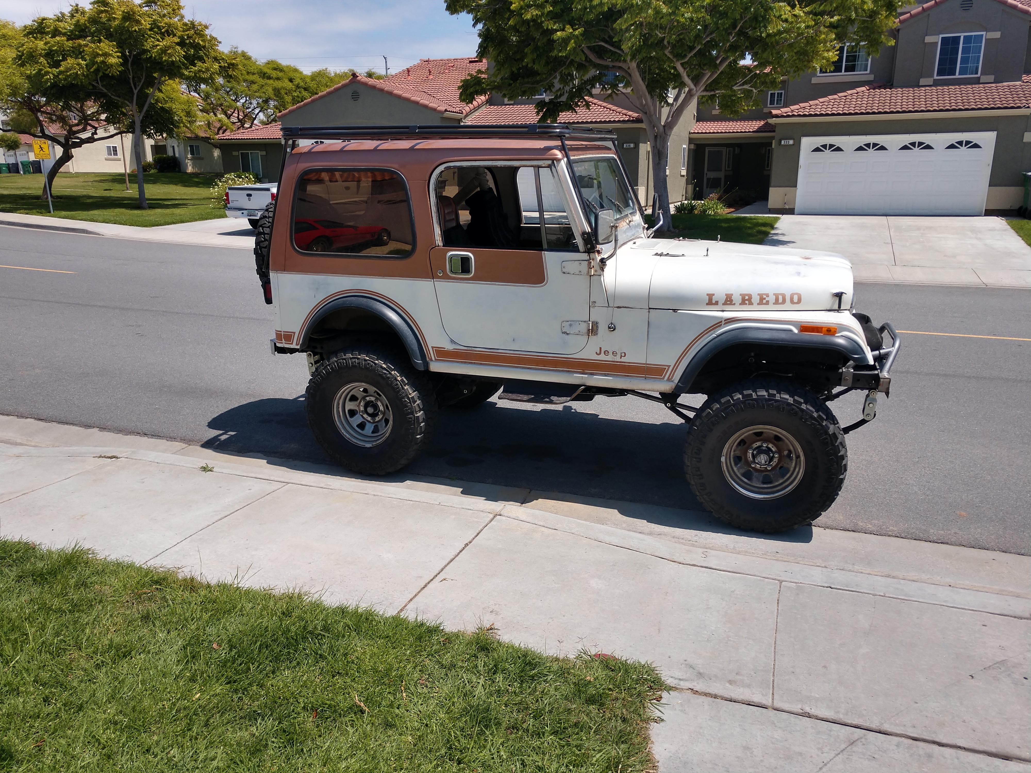 Finished welding up the roof rack just in time to ship my '81 CJ7 to Honolulu on Wednesday. 2