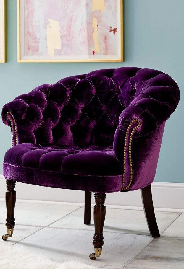 Purple Velvet Chair r/purple
