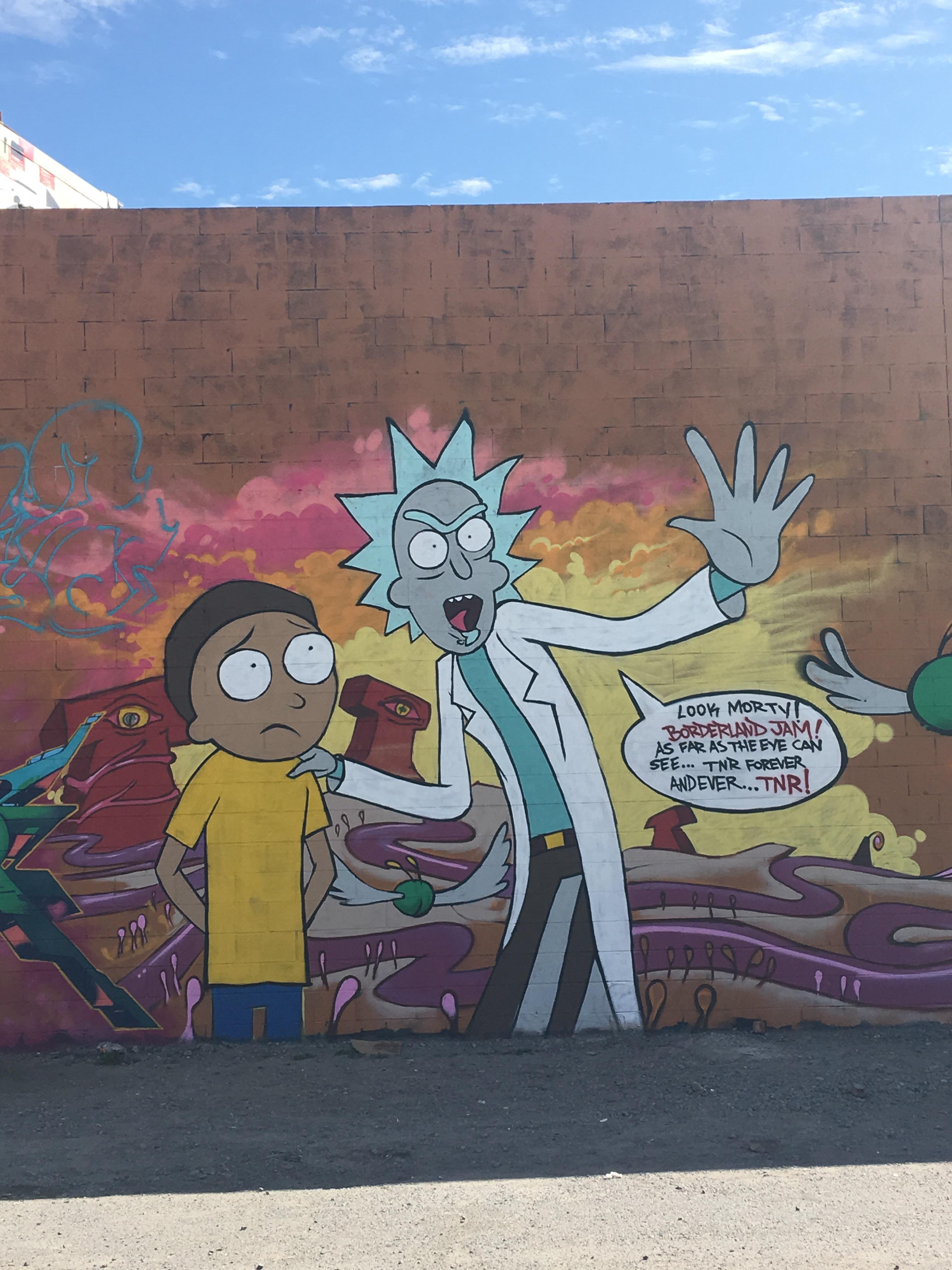 Awesome Rick and Morty street art in my hometown! r/rickandmorty