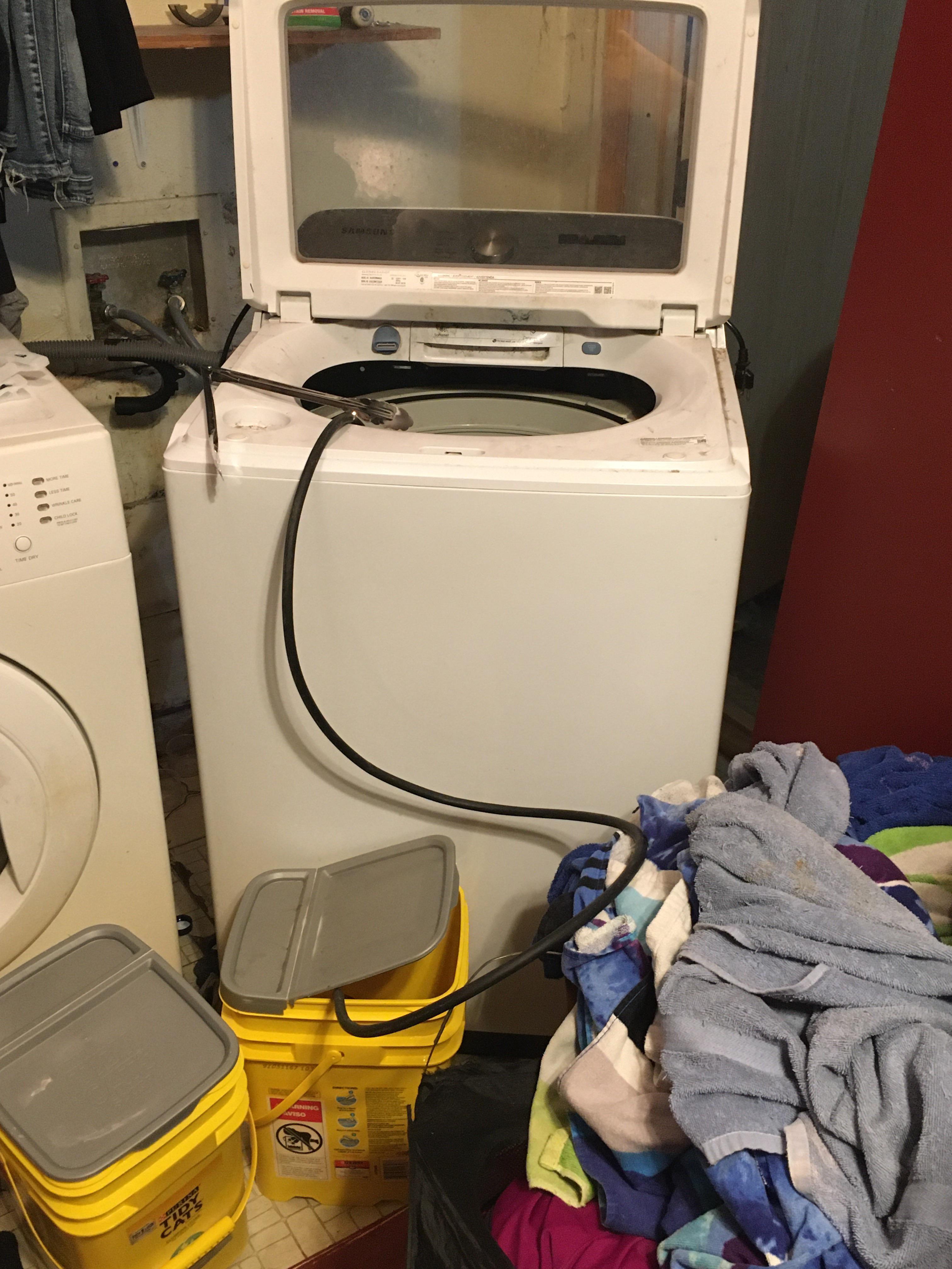 Washing machine pump broke. r/Wellthatsucks