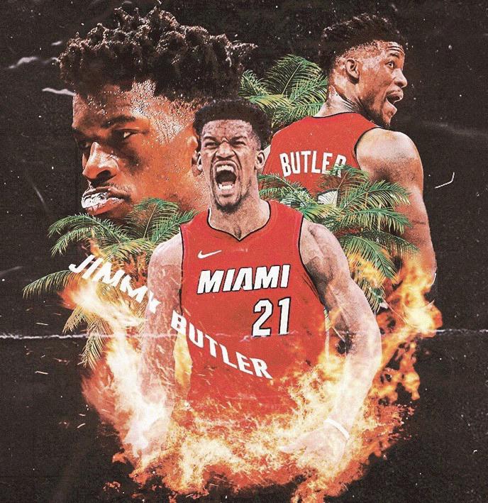 Jimmy Butler wallpaper I made (before I knew he’d wear 22) r/heat