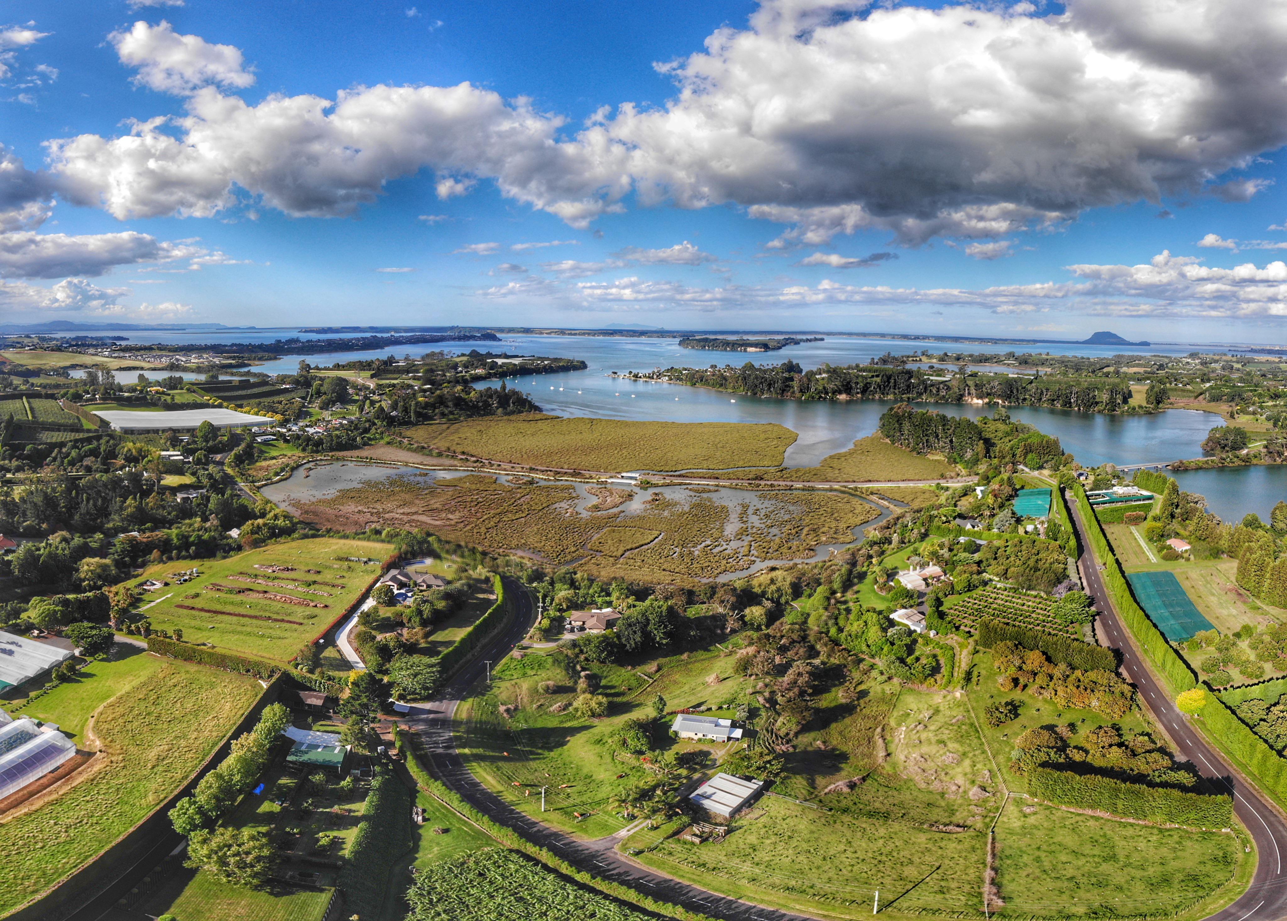 Whakamarama, New Zealand. Taken 6 hours ago. r/AerialPorn