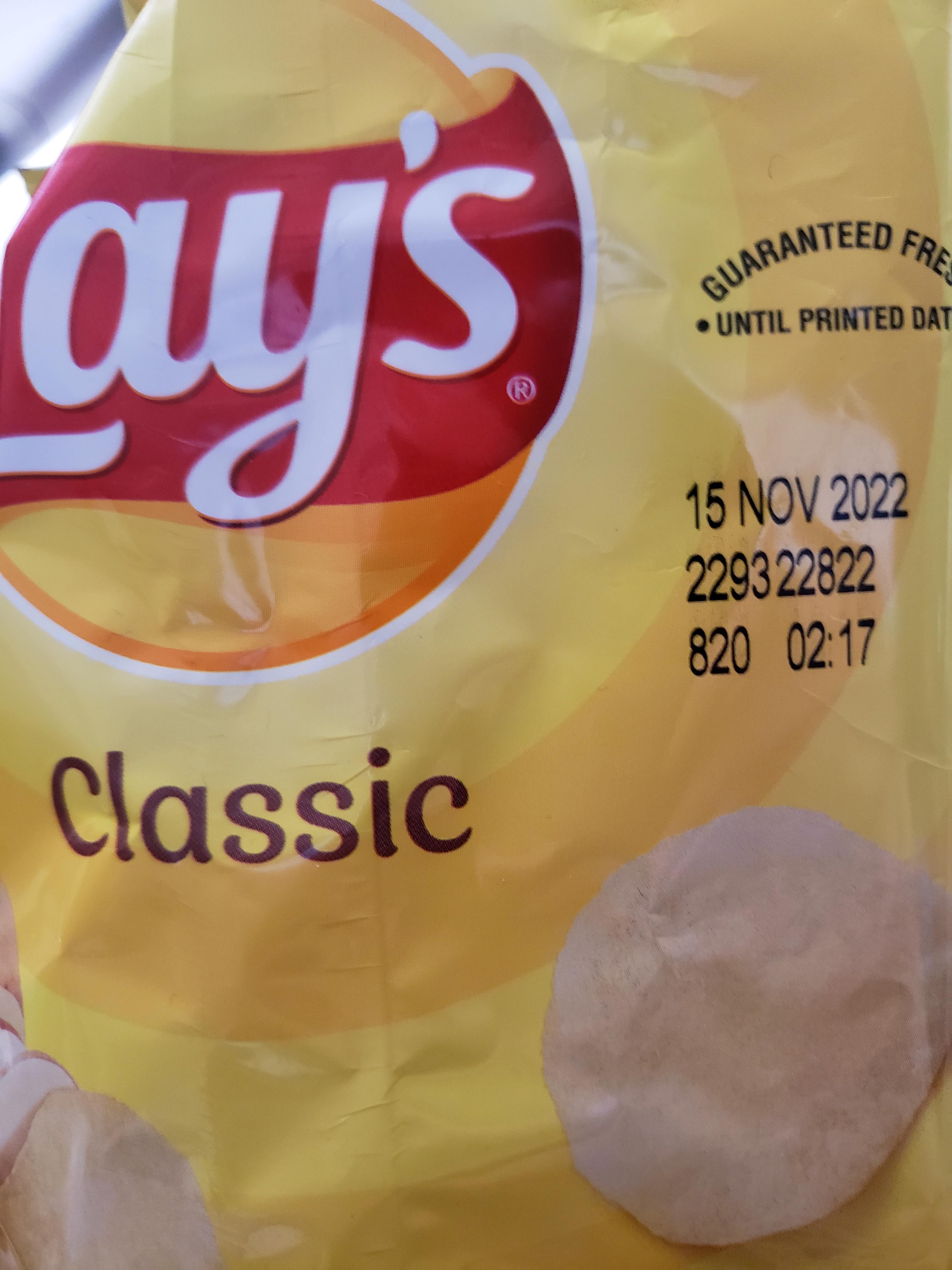 I (M28) just finished eating this bag of Lay's Classic potato chips
