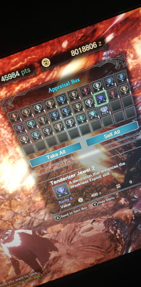 After over 450+ hours, finally got one Tenderizer Jewel! Just thought I