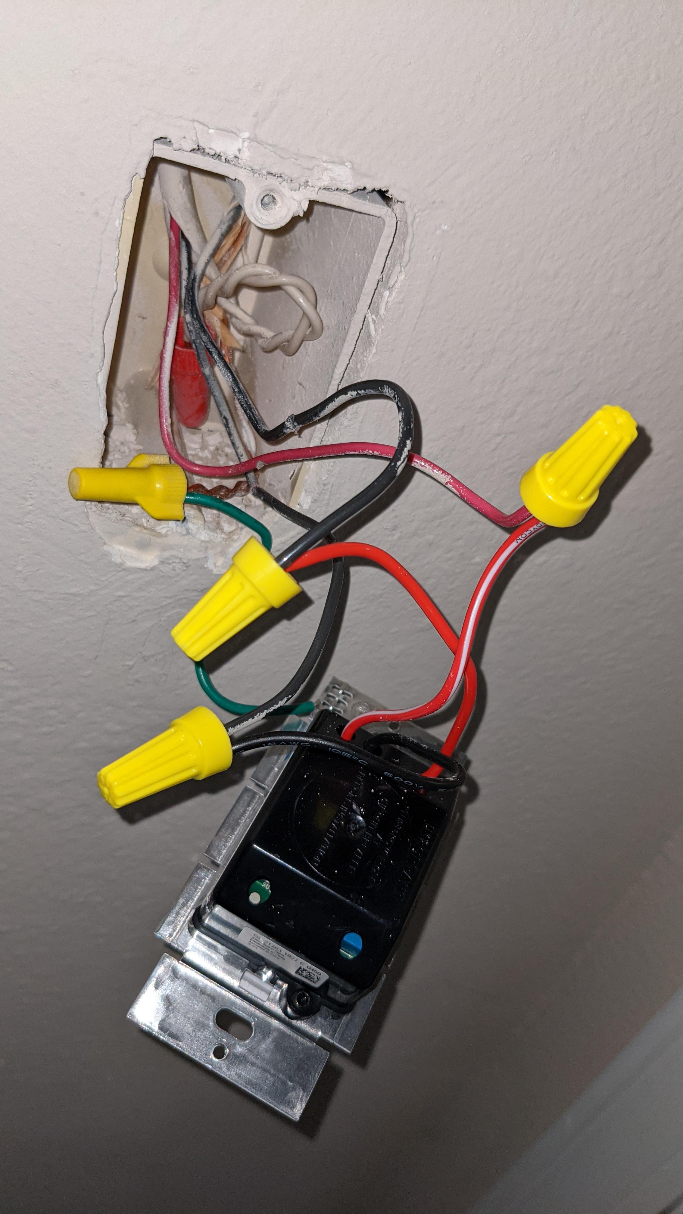 Light flickering after installing dimmers. Pic related to same title below r/electrical