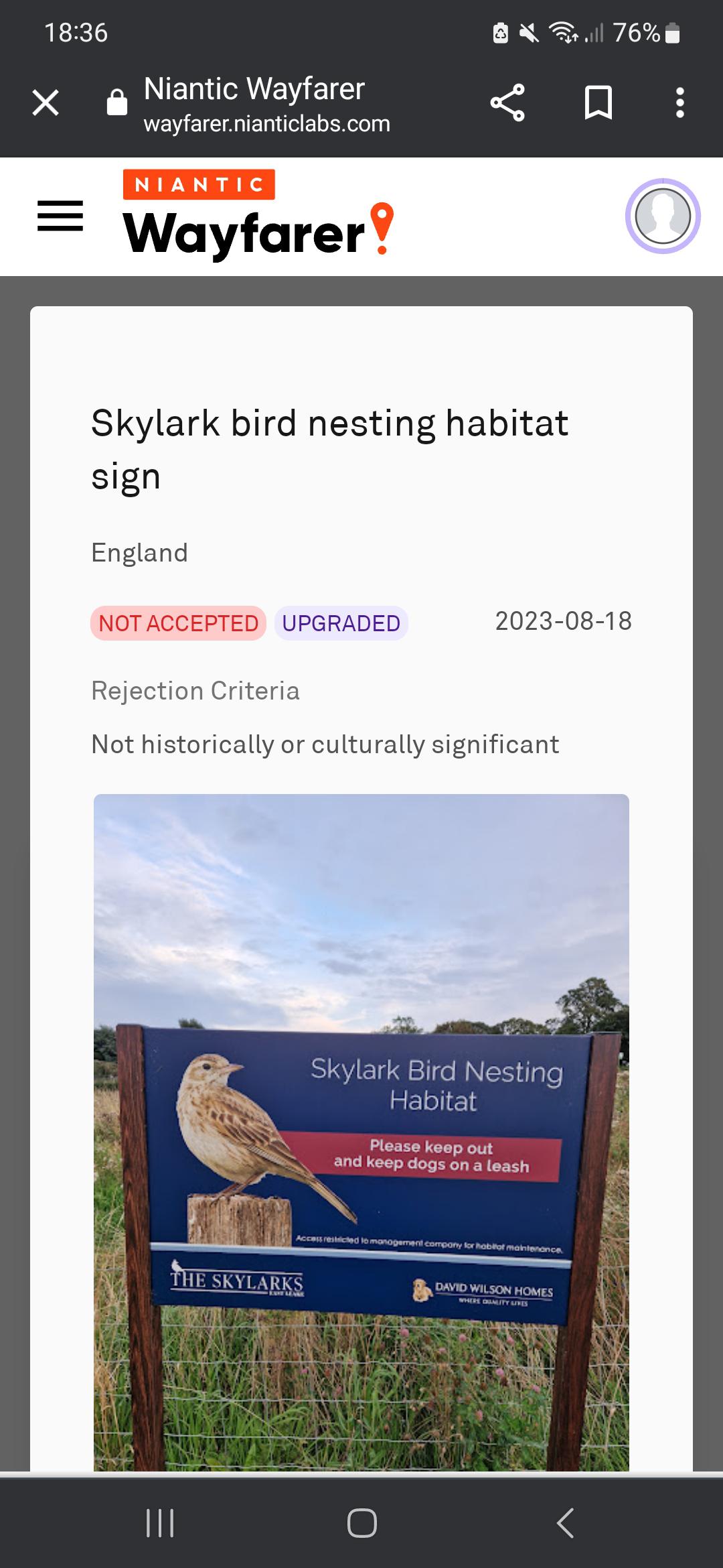 What does this Rejection reason mean? r/NianticWayfarer