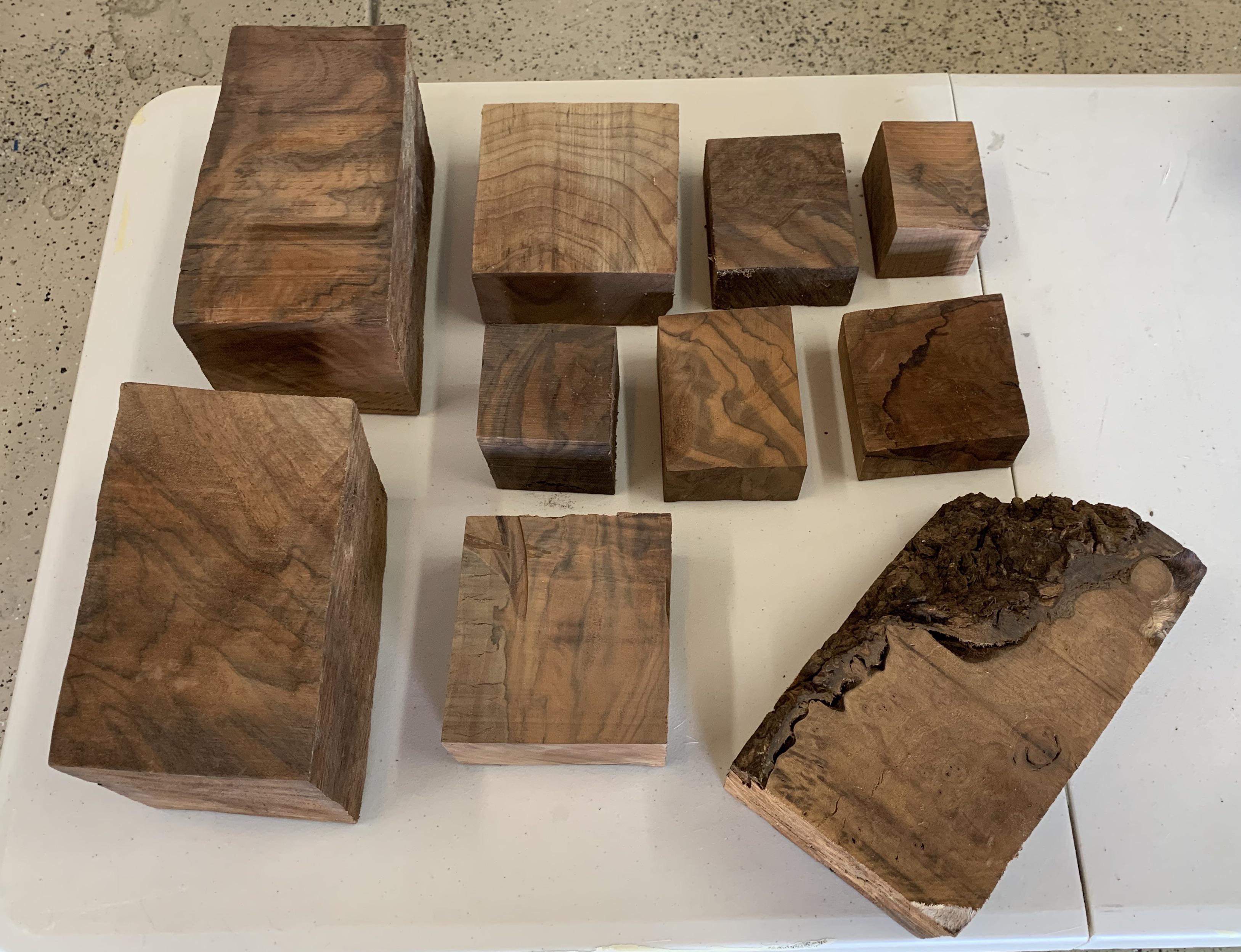 “I don’t need anymore blanks” home with 10 new walnut pieces