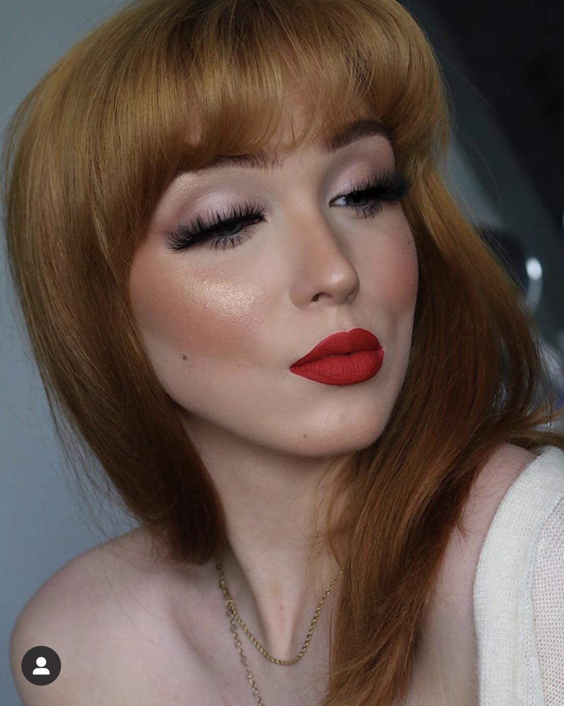 Her makeup really isn’t too bad, but that line under her whatever that