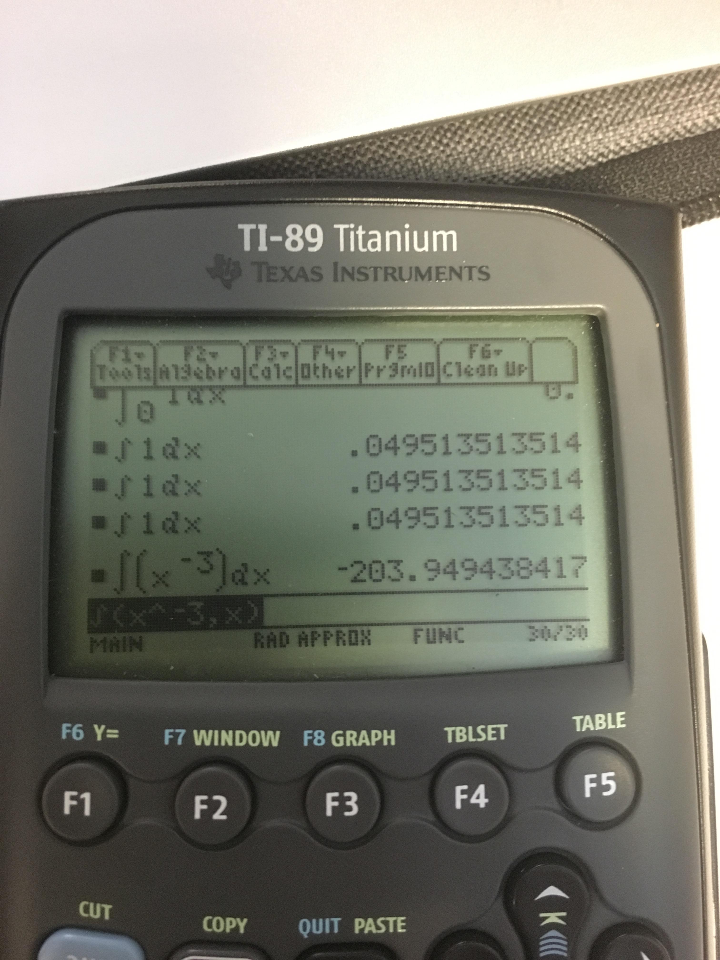 Help with indefinite integrals on ti89 Titanium r/TI_Calculators