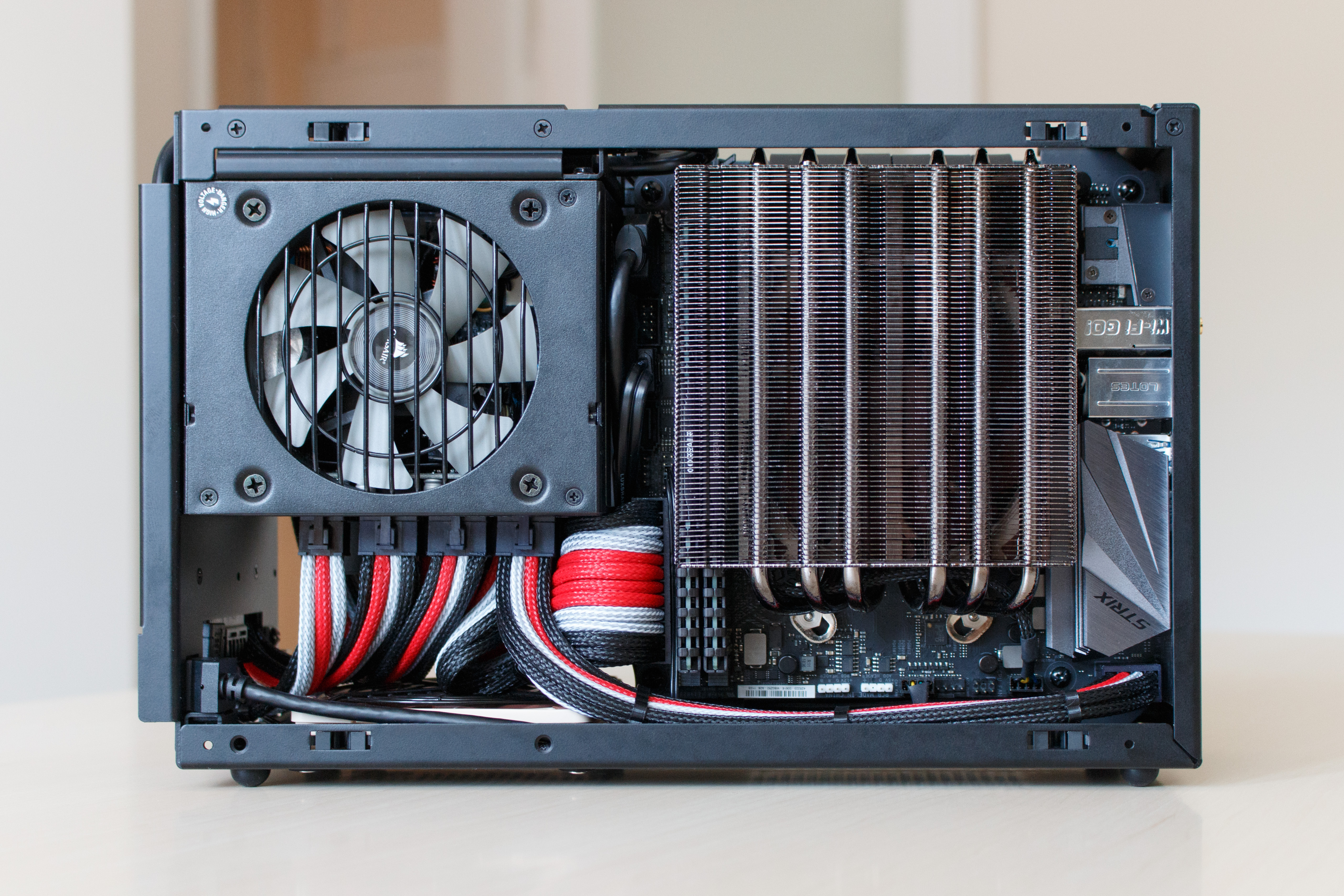 First attempt at creating custom power cables for new Ryzen build r/sffpc