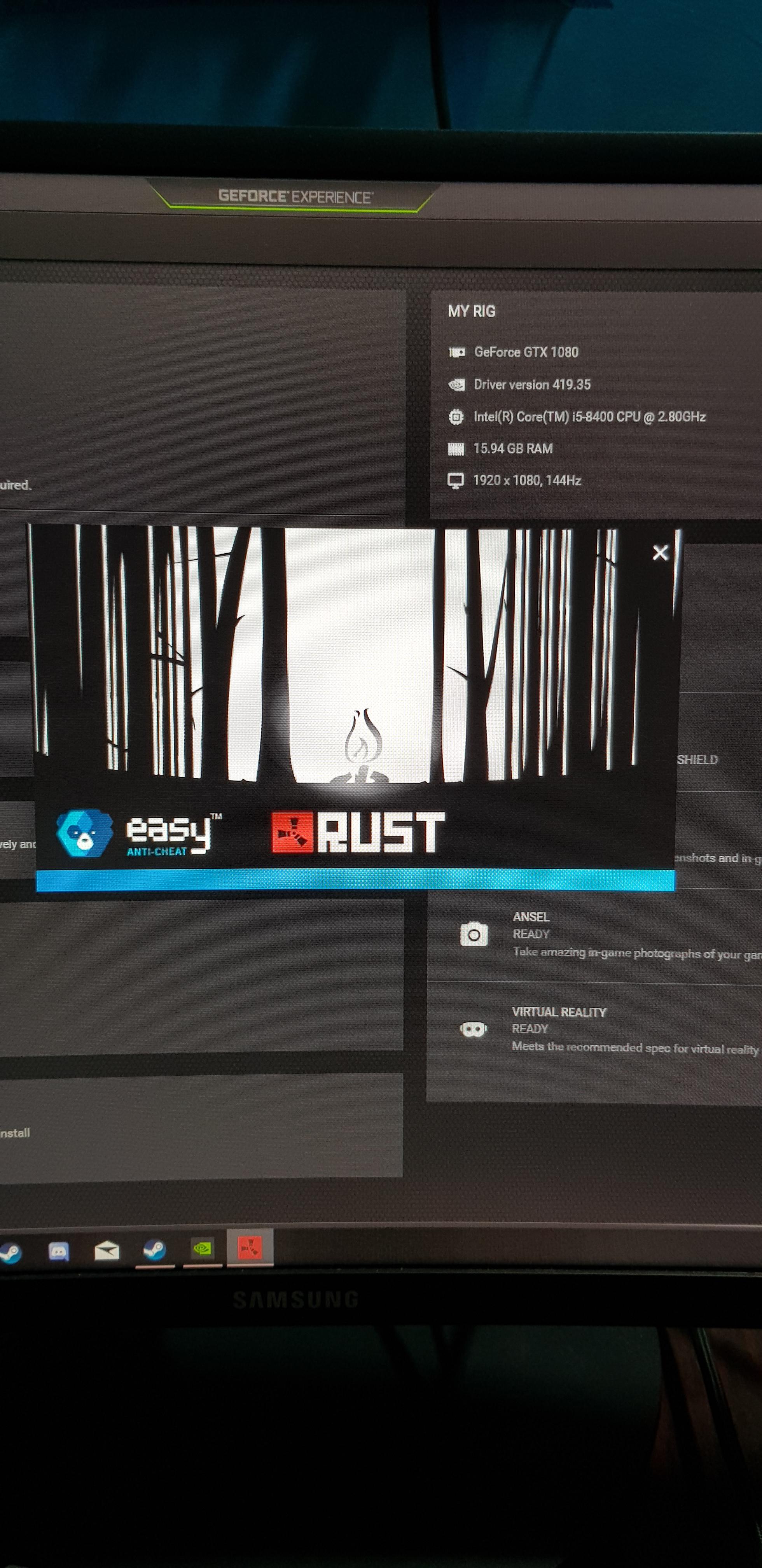 Installed rust after a year , it is stucked in this