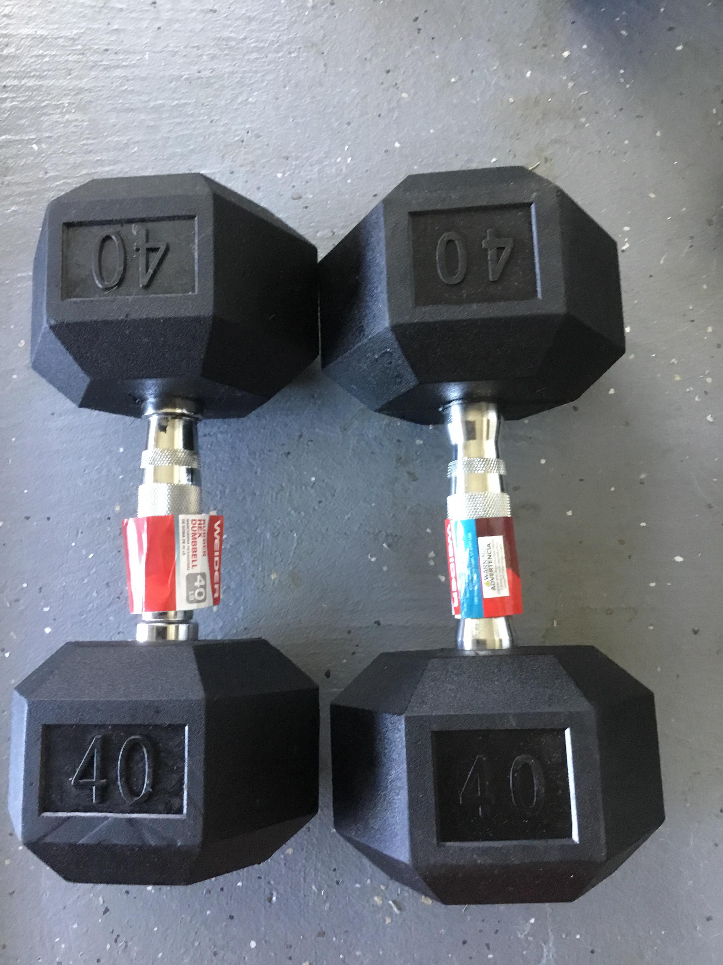 Never thought paying 130 for a pair of rubber hex 40 lb dumbbells would seem like a good deal