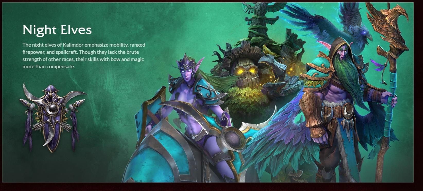 Night Elves Updated on the site r/warcraft3