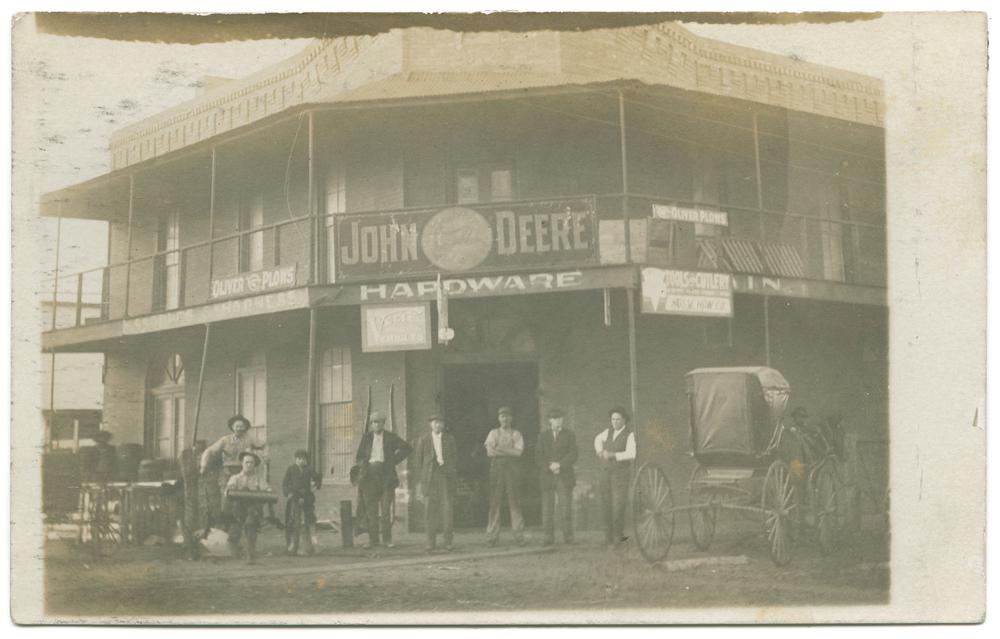 Photo of Kosse Hardware Co., Kosse, Texas circa 19071918. Courtesy of