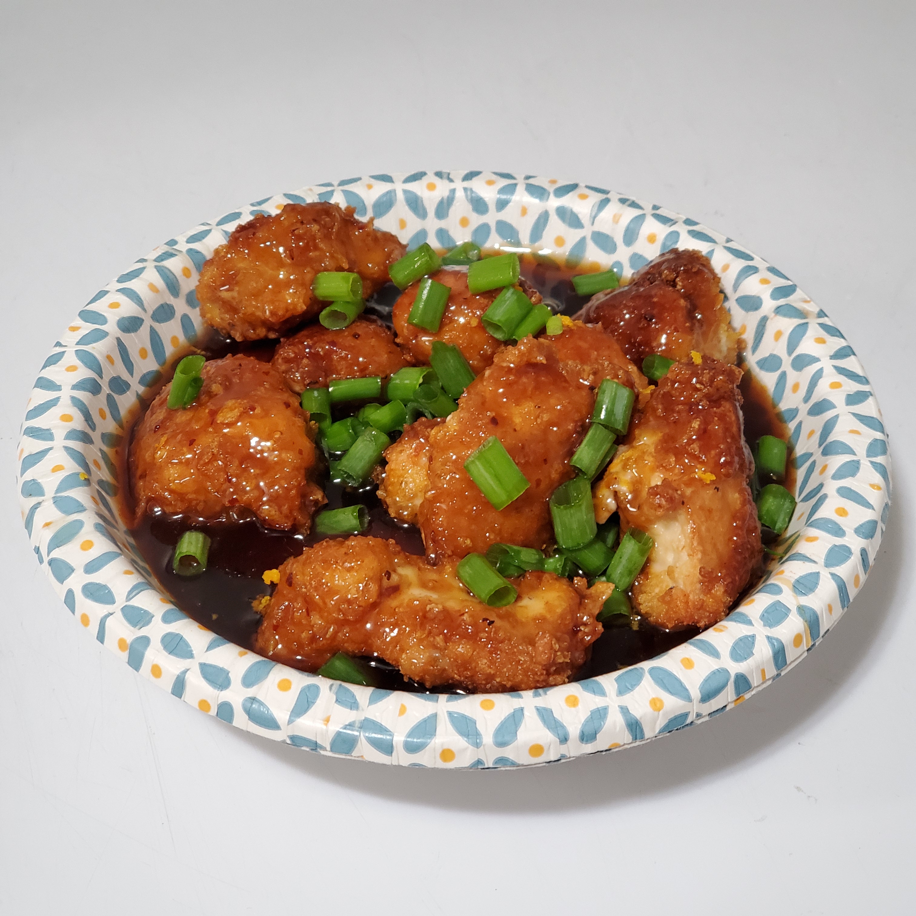 [Homemade] pan fried Orange Chicken r/food