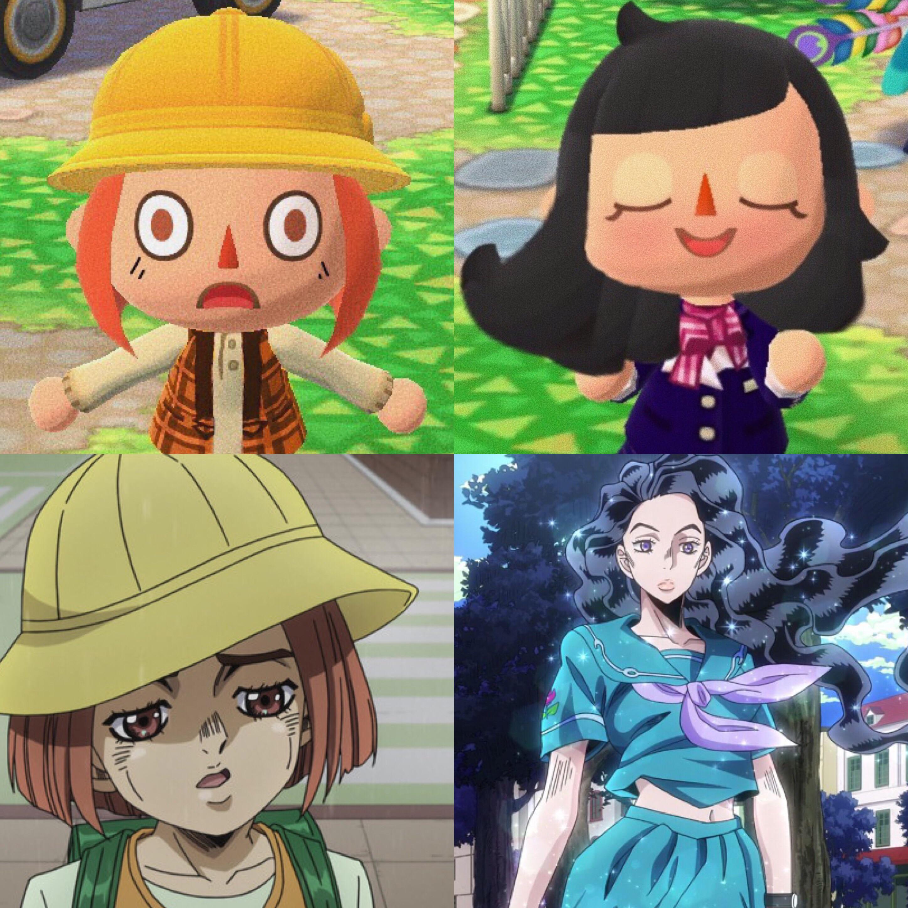 I dressed my character up as characters from Jojo’s Bizarre Adventure! The pictures are slightly