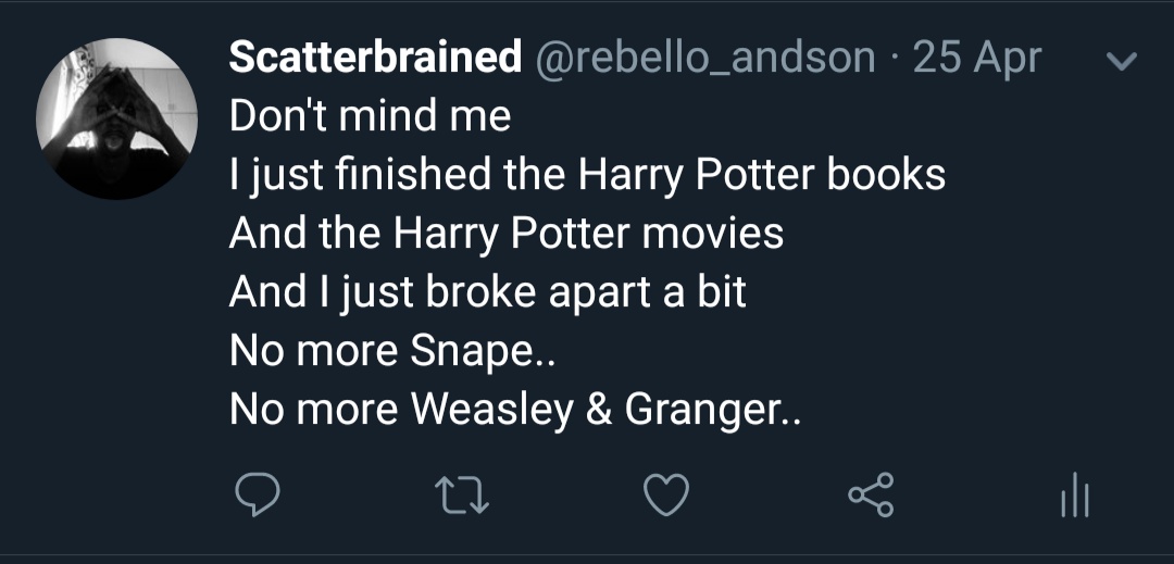 PHPS Post Harry Potter Syndrome r/harrypotter
