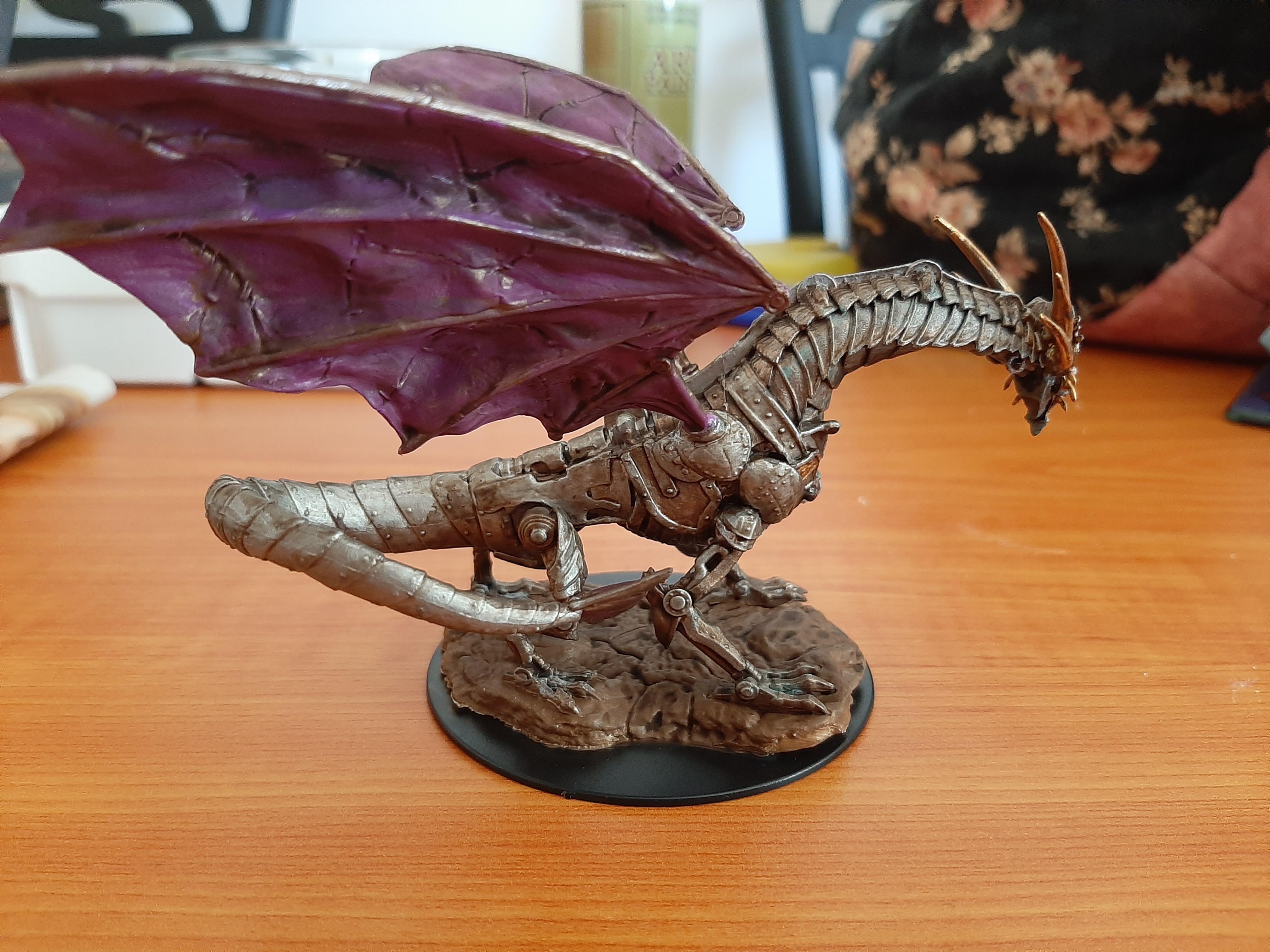 D&D mini A Clockwork Dragon r/minipainting