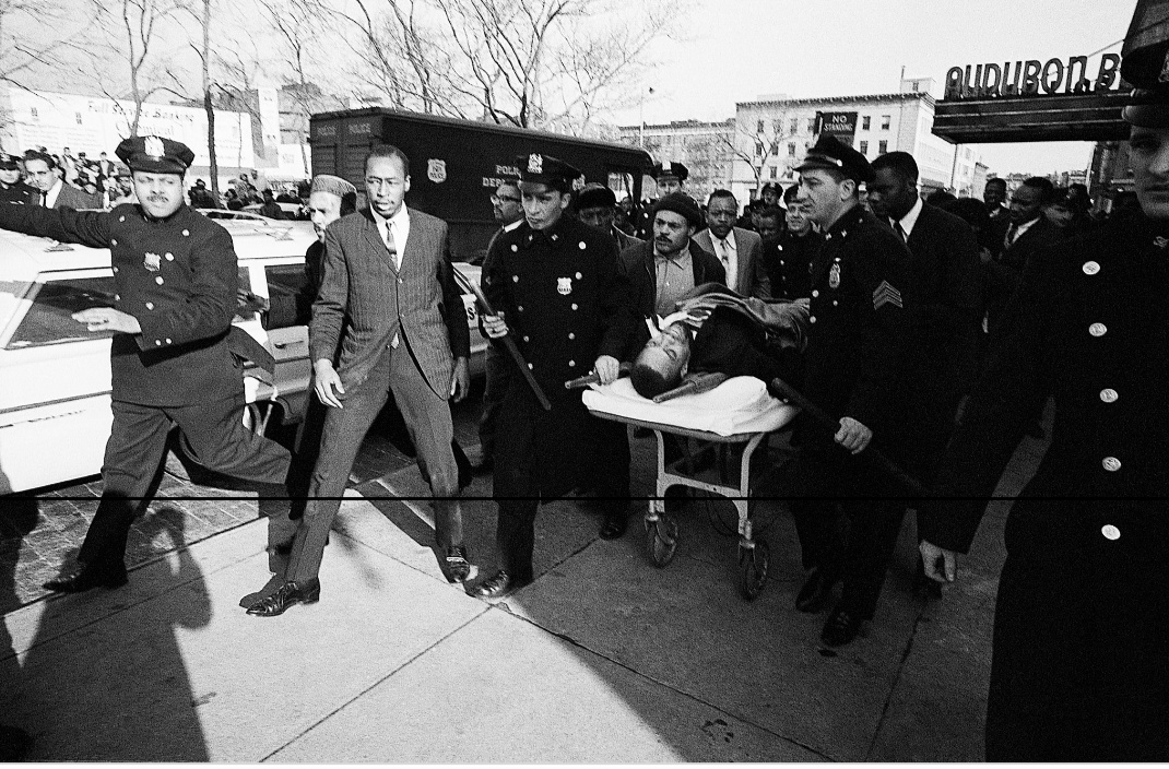 X being taken to hospital after getting shot. He later died due