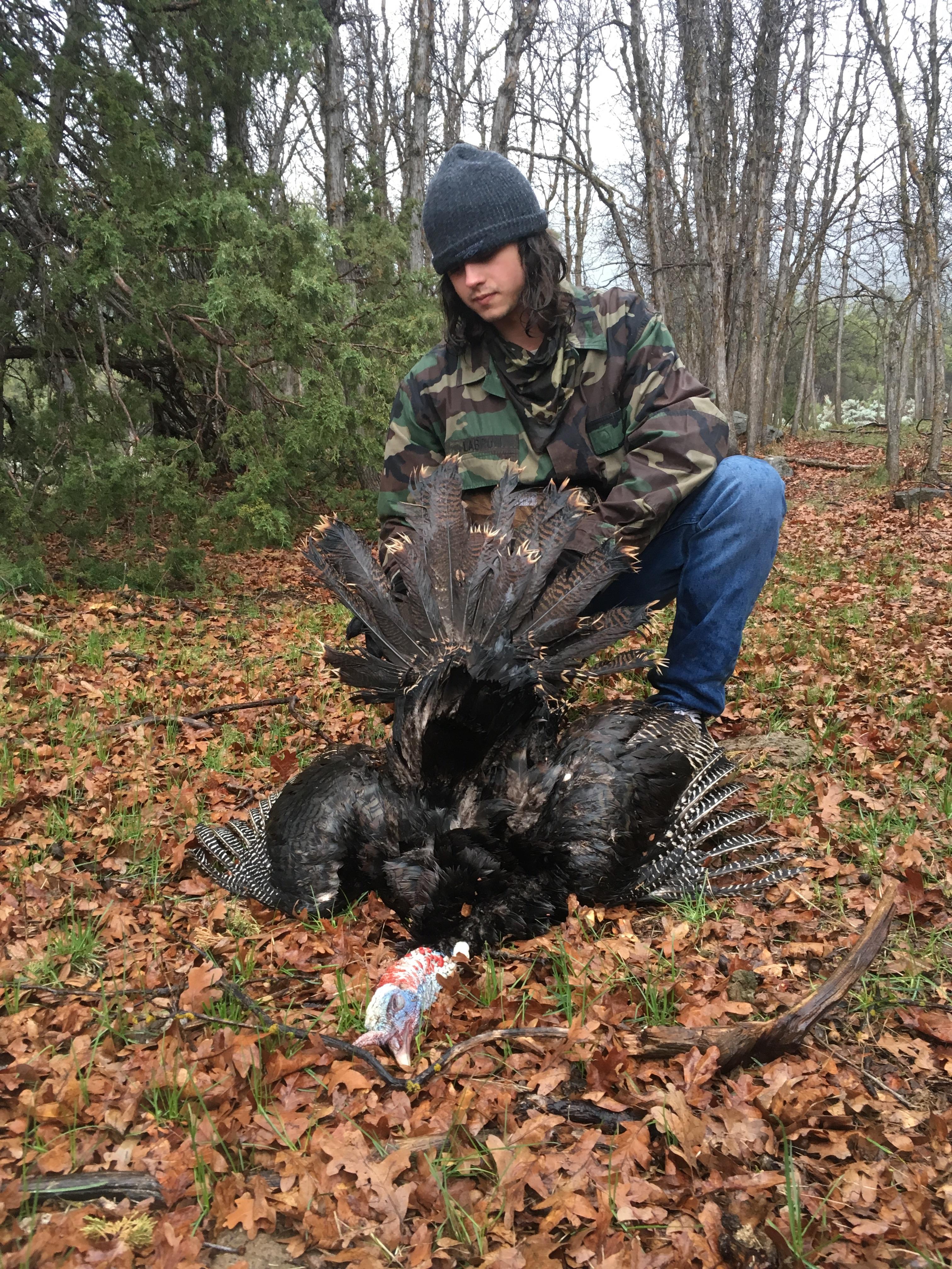 Utah opening day turkey in the rain! r/Hunting