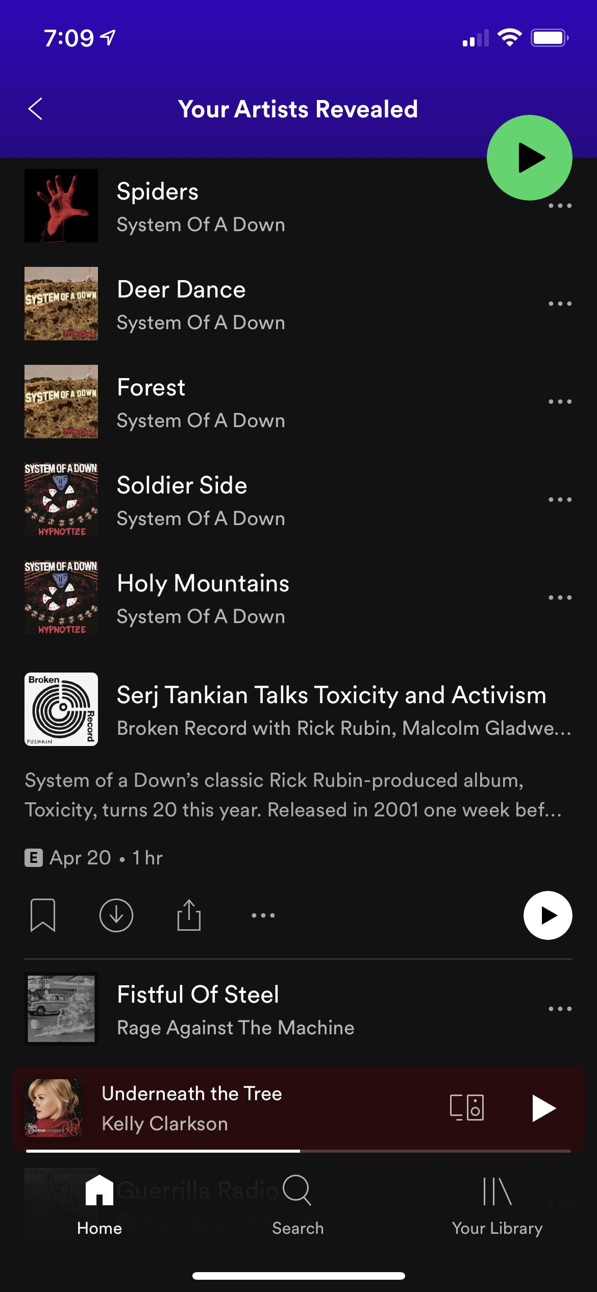 What was everyone’s top 5 SOAD songs played this year? r/systemofadown