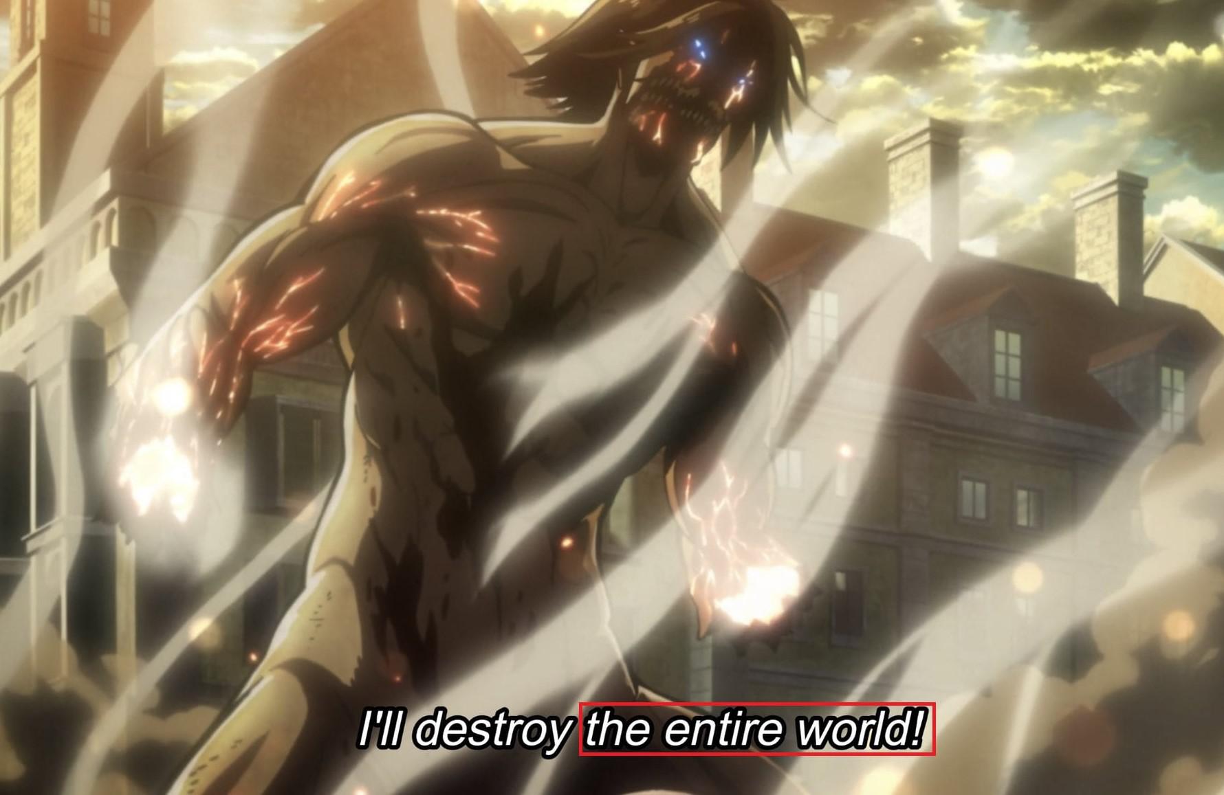 This Anime Original scene right here is Isayama foreshadowing that Eren