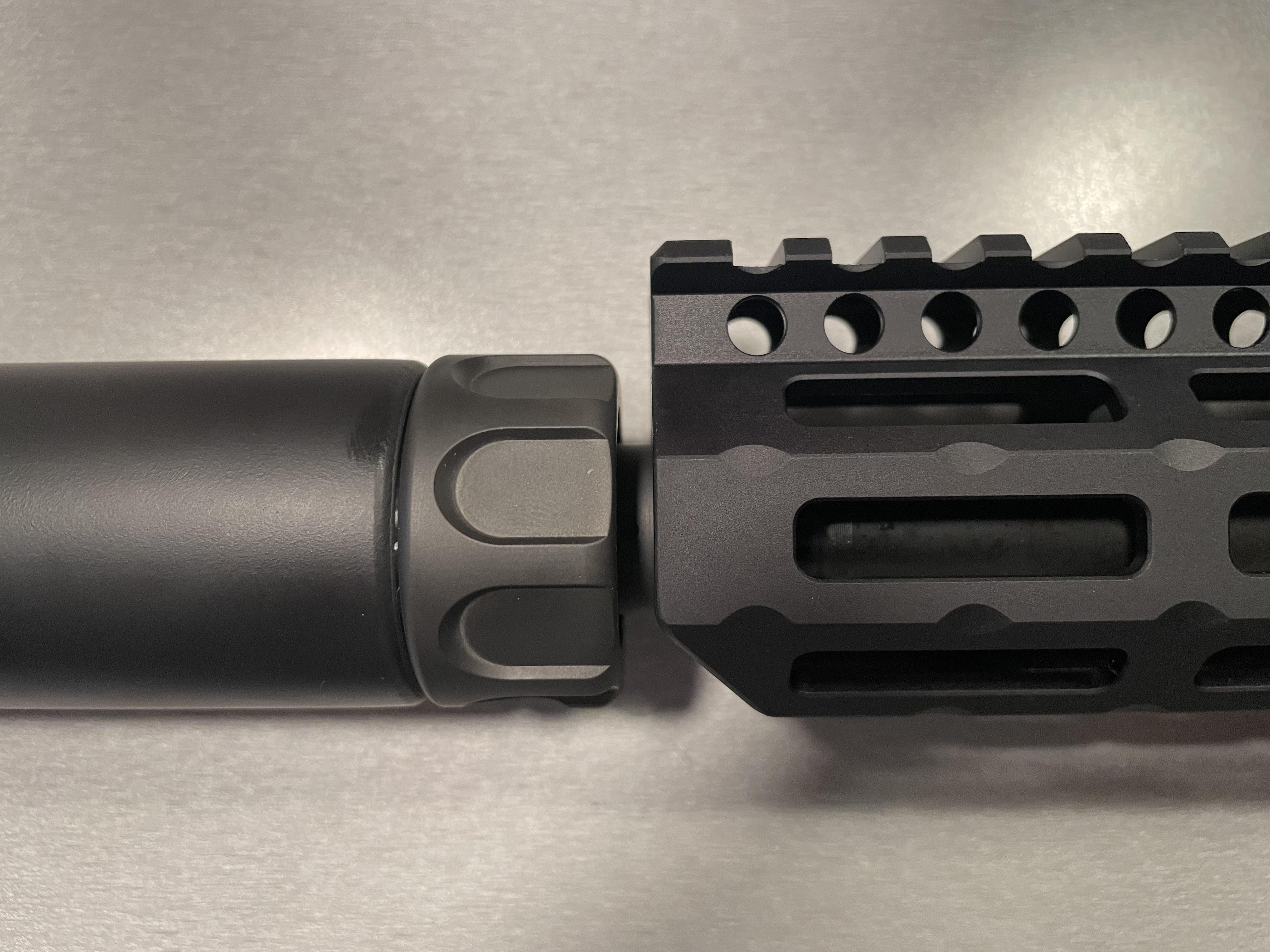 Suppressor to handguard gap r/ar15