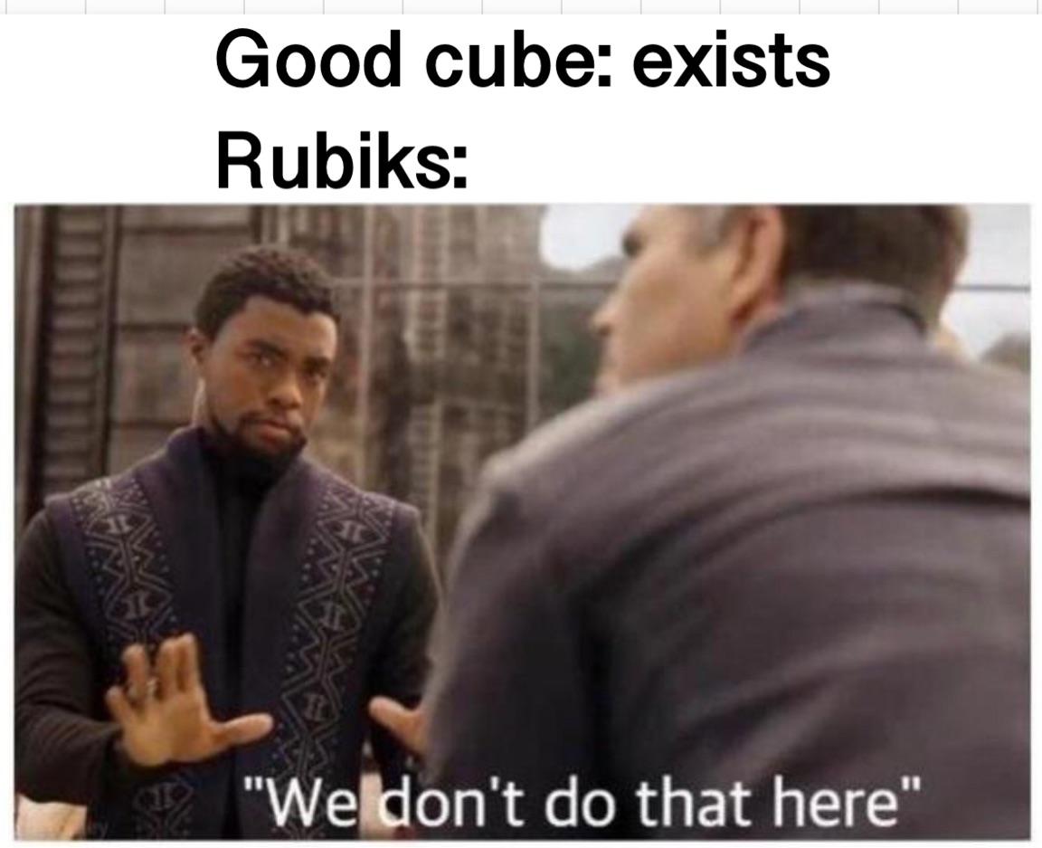 And rubiks tried to sue cubicle. Smh r/Cubers