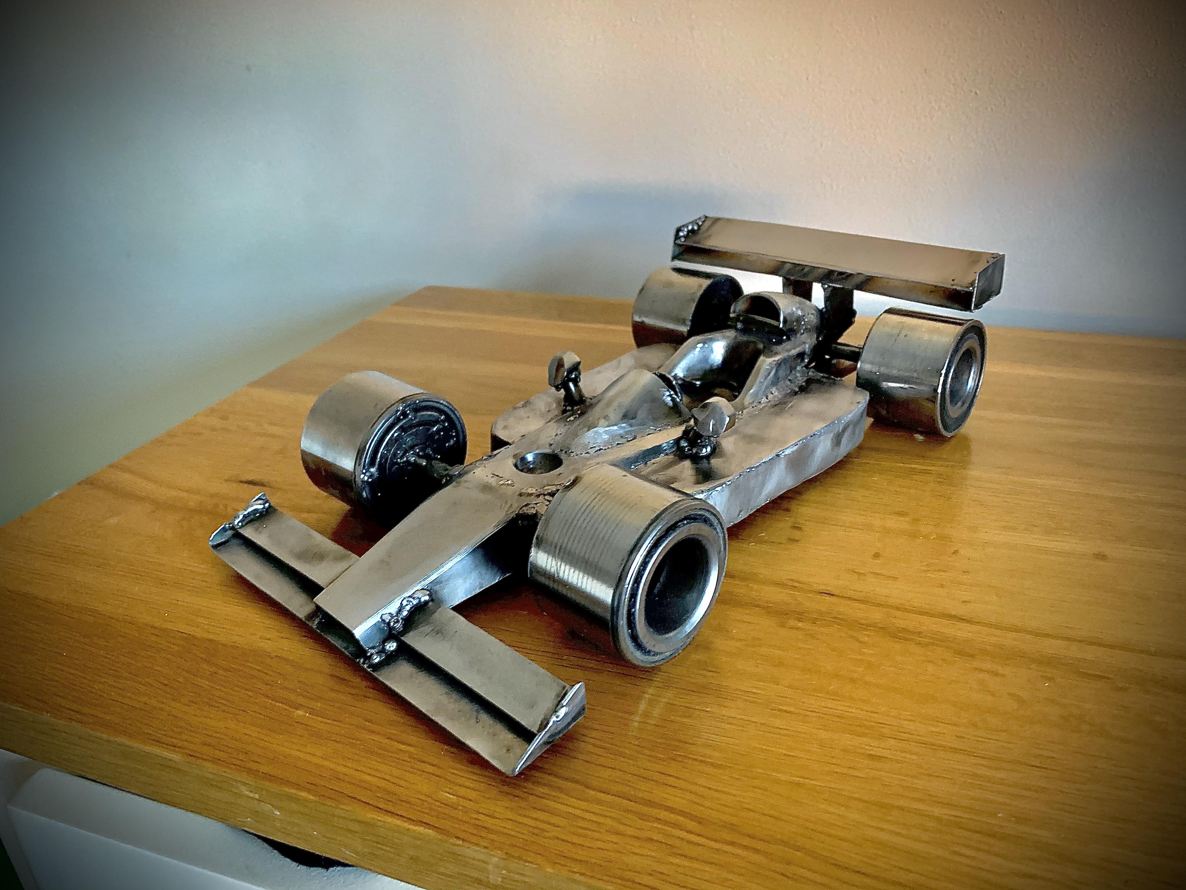 F1 Car I made from Scrap and Sheet metal . this is just my 6th ever