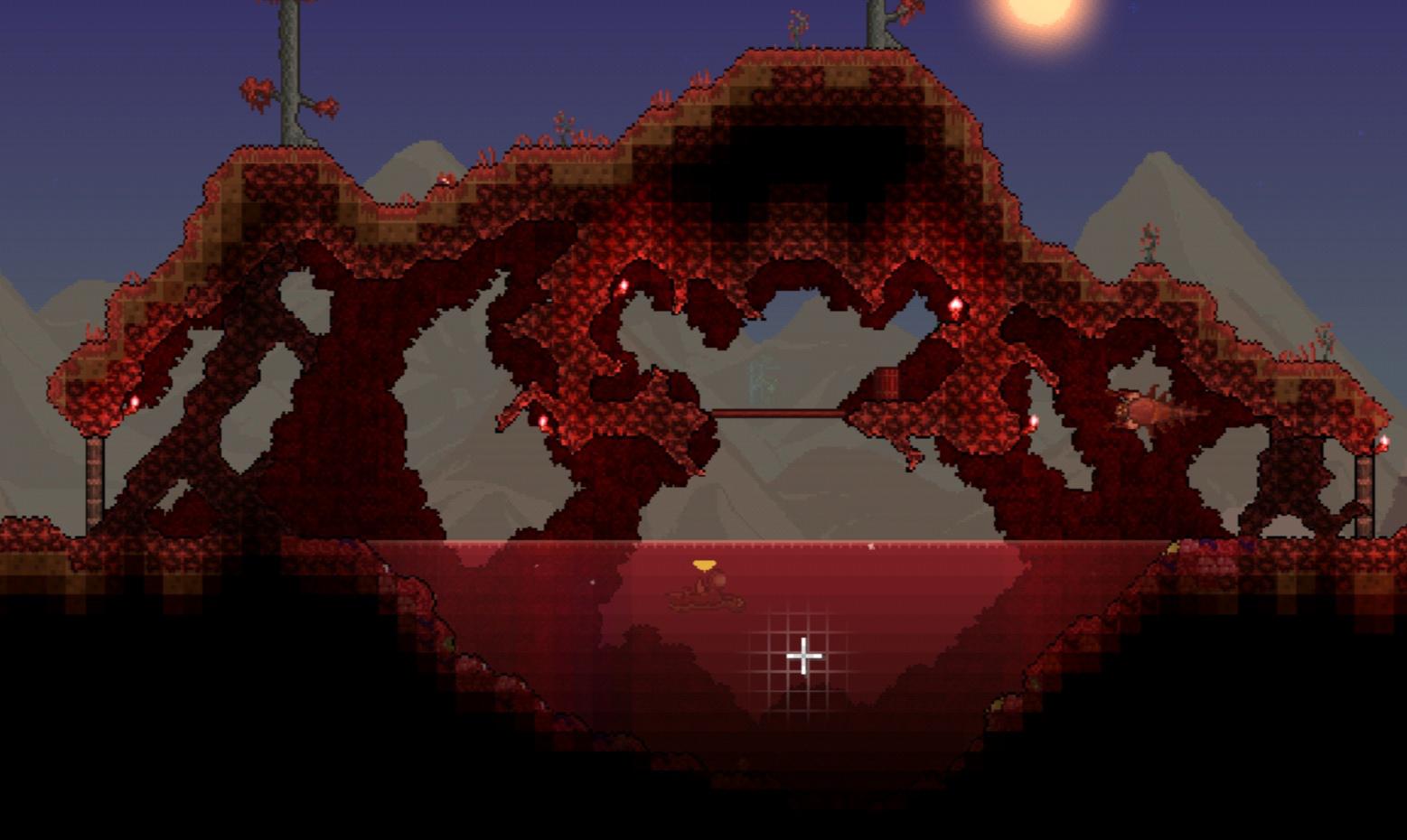 Fishing area in crimson. It's my first construction of this kind. Can