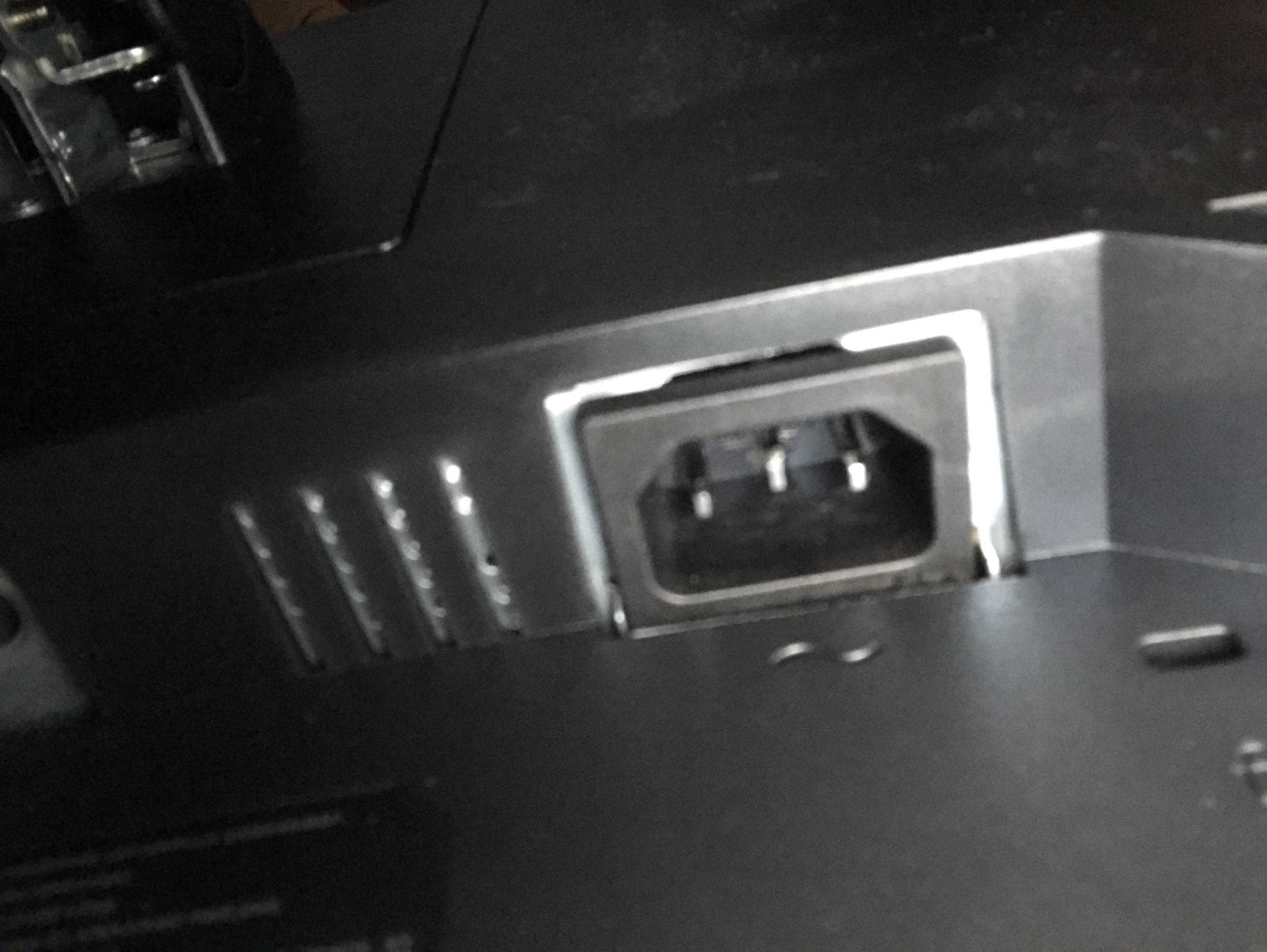 Where the power cable is supposed to go is not straight. Is it fine or