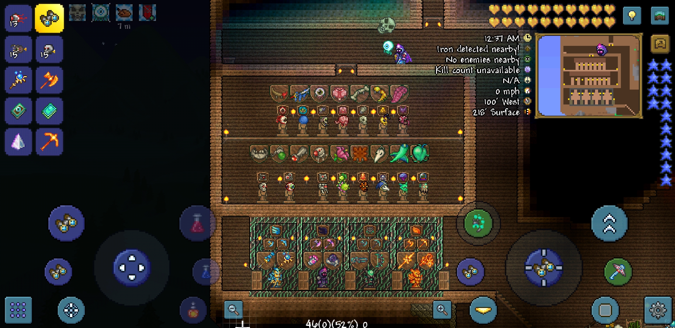 Every boss mask/trophy/expert mode item, and the Luminite sets. r