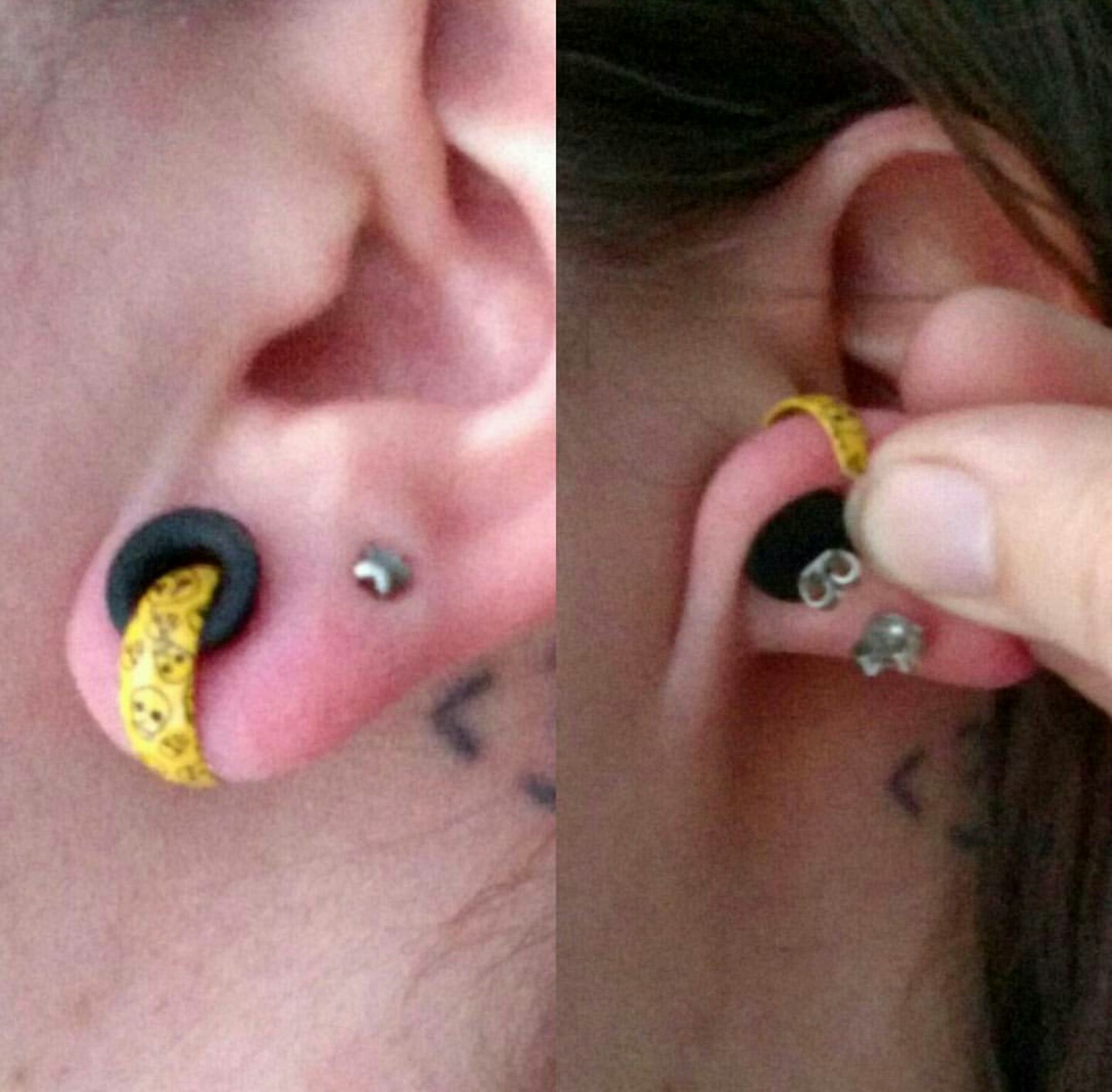 Ways to wear "normal" earrings with stretched piercings r/Stretched