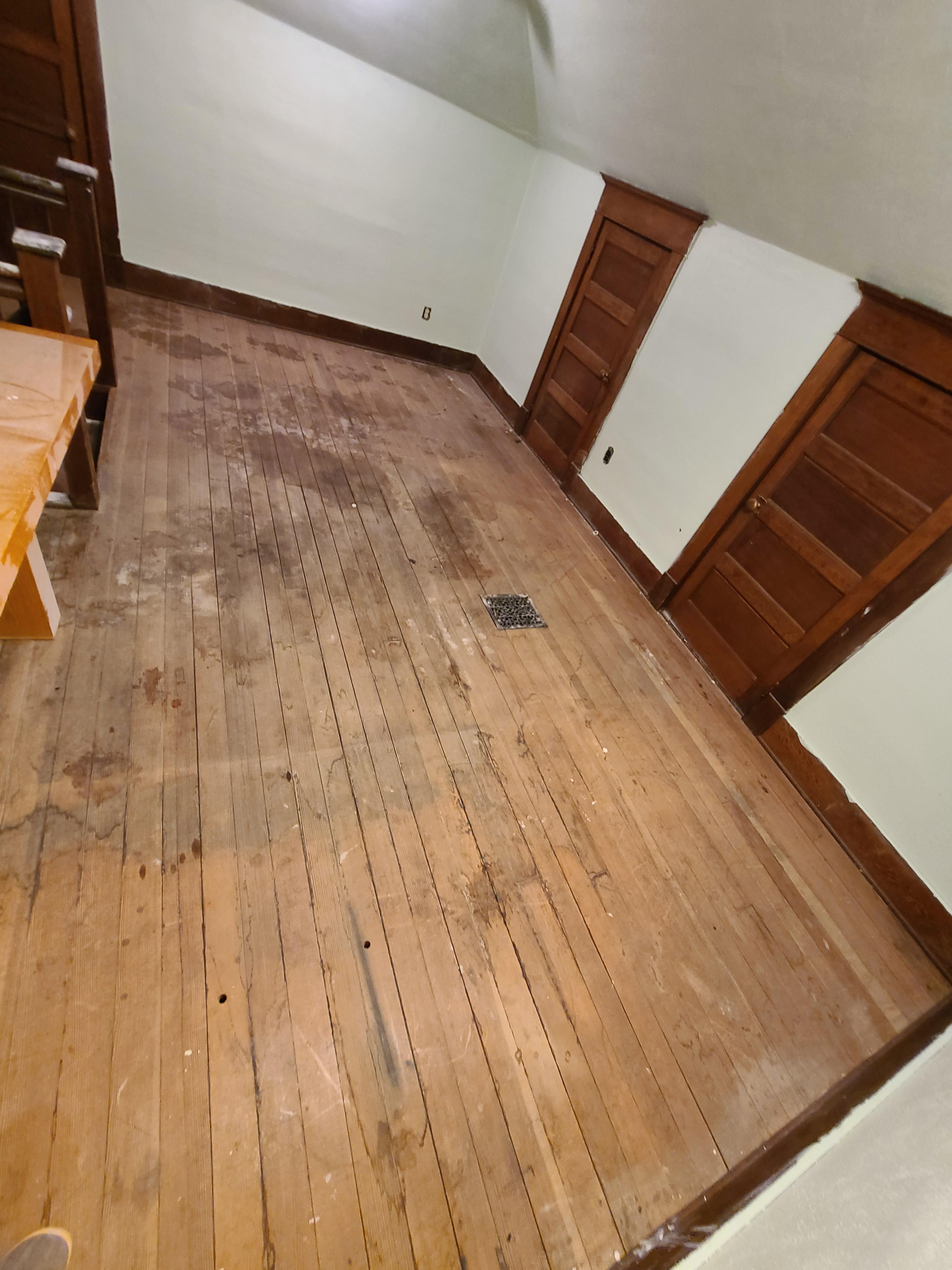 Bought a 105 year old home. This is the floor in the attic. Not sure it