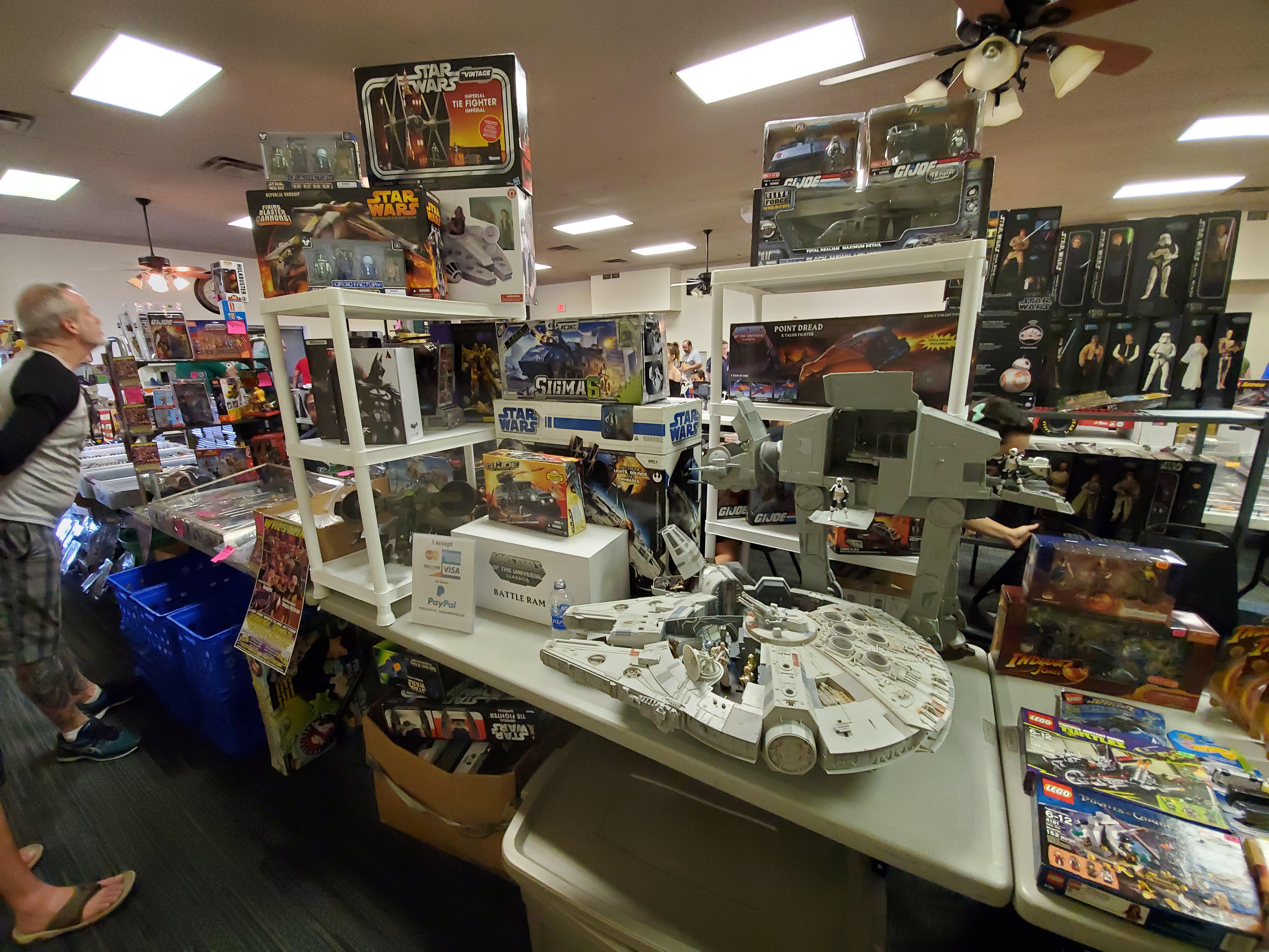 My booth display at last weekend's collectible swap meet and toy show
