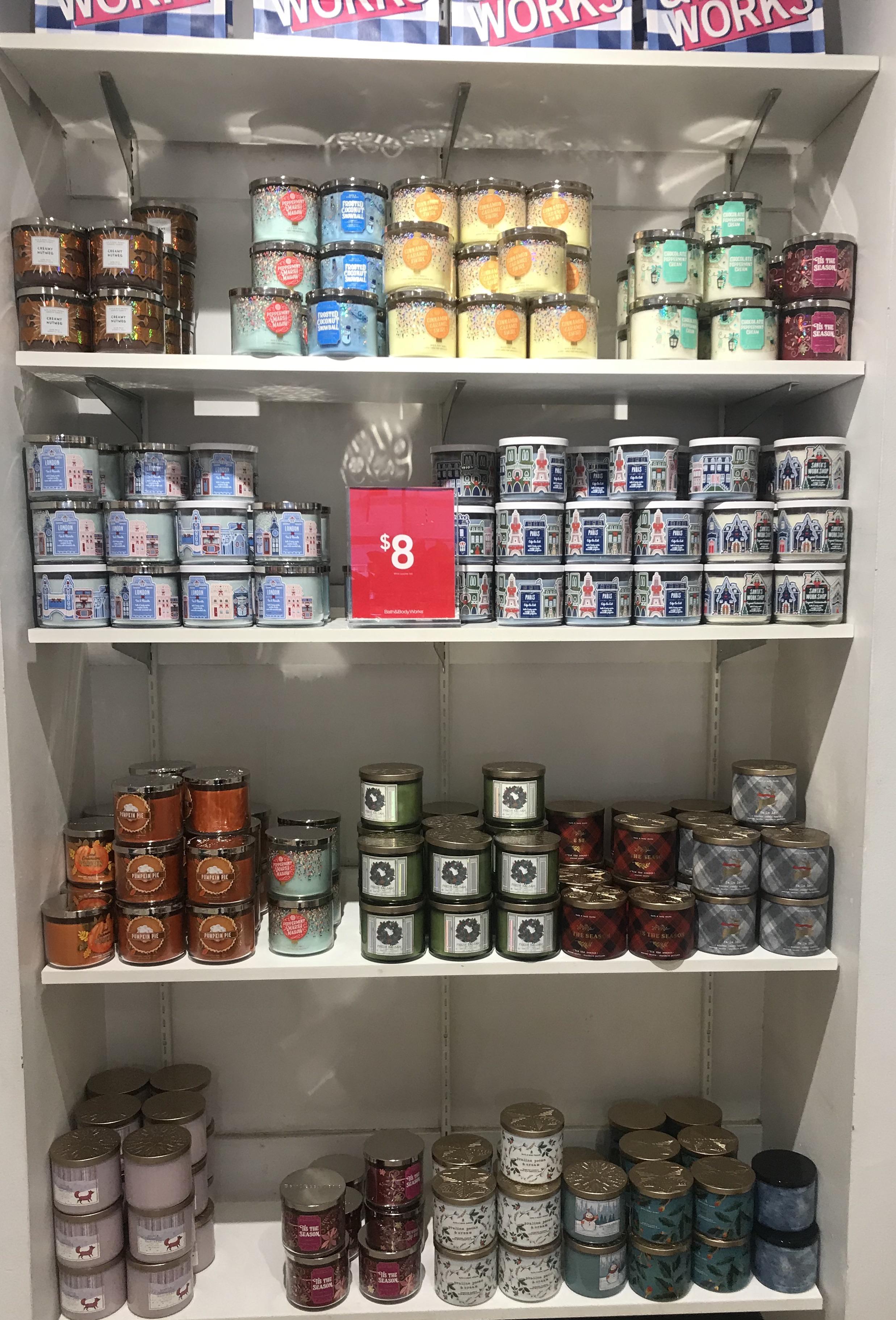 Found this wall of gems at the outlet in Calhoun, GA! r/bathandbodyworks