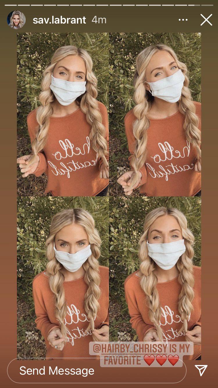 The Chameleon is back with the mop on her head promoting the Crispy