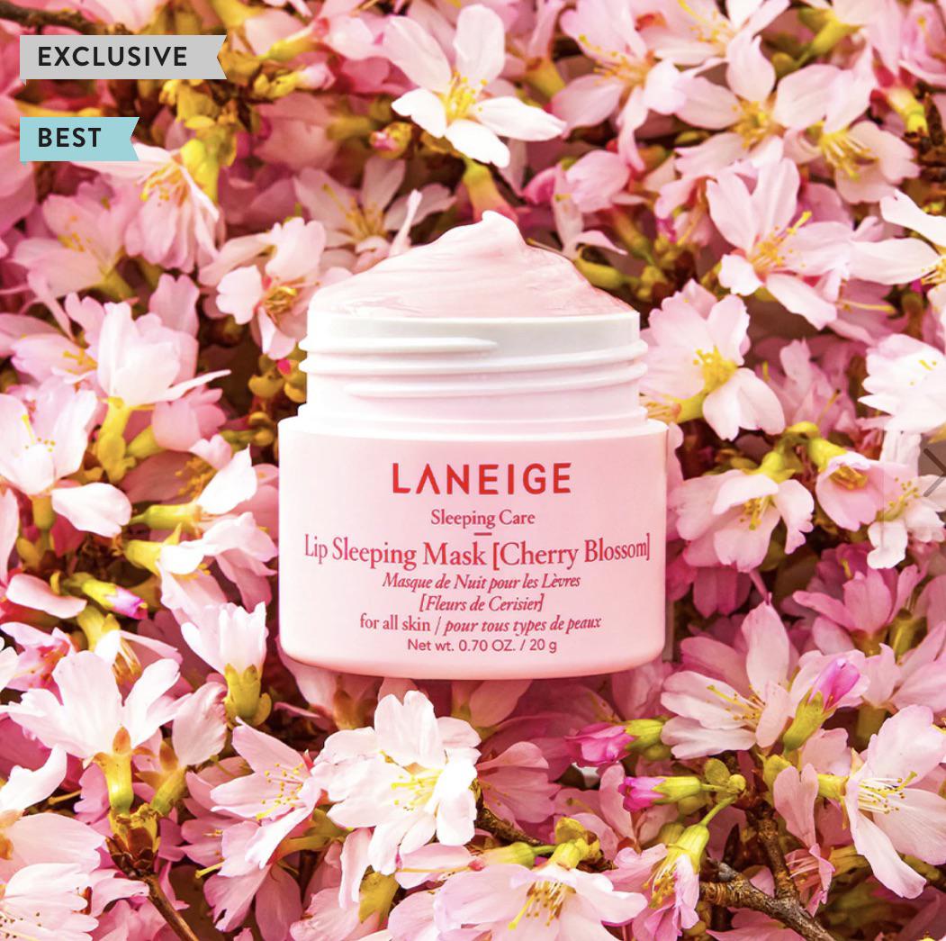 New Laneige Lip Sleeping Mask in Cherry Blossom available on the US