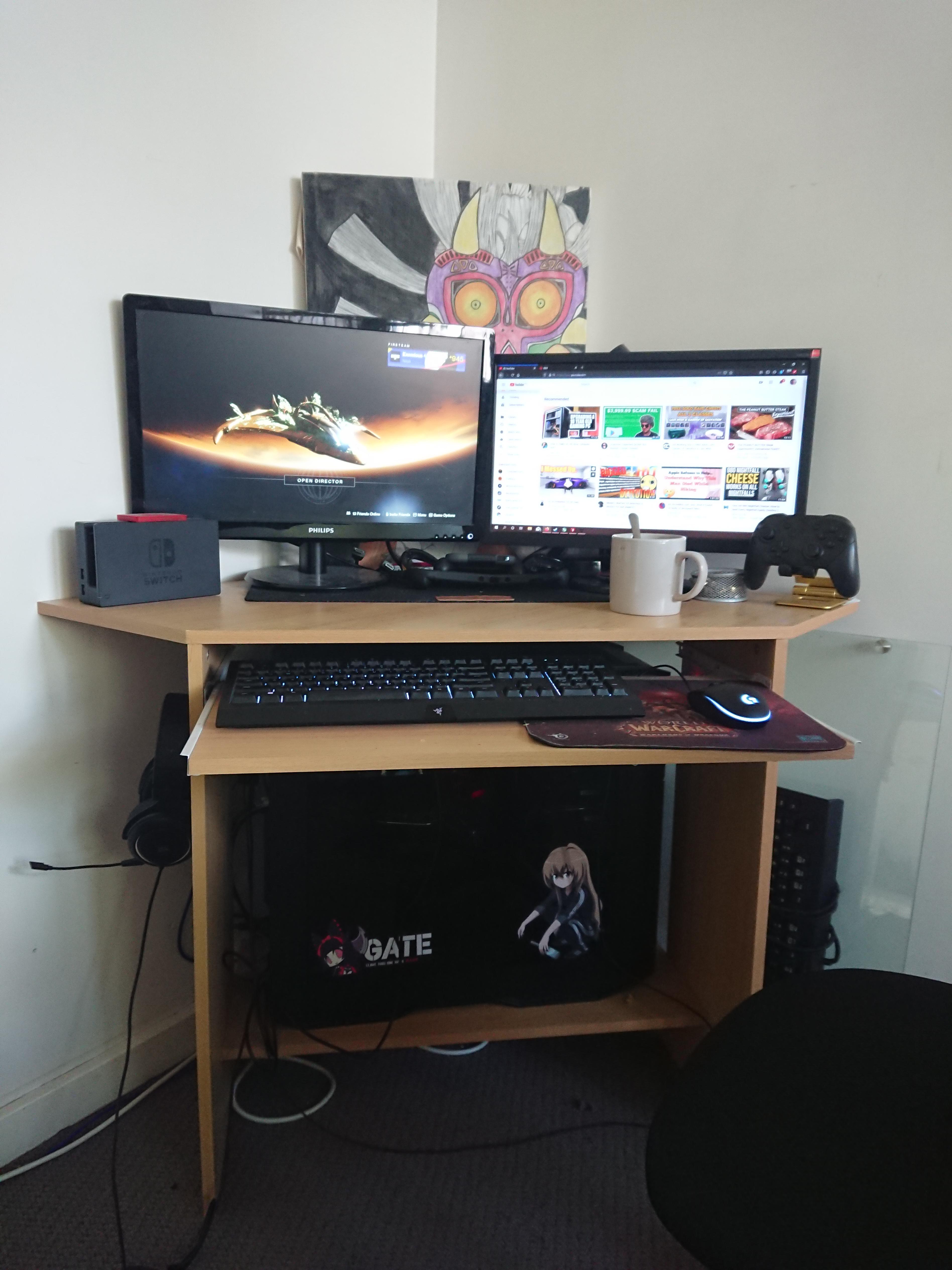Nothing like a new PC and a 20 dollar desk. budgetsetuprepresent r