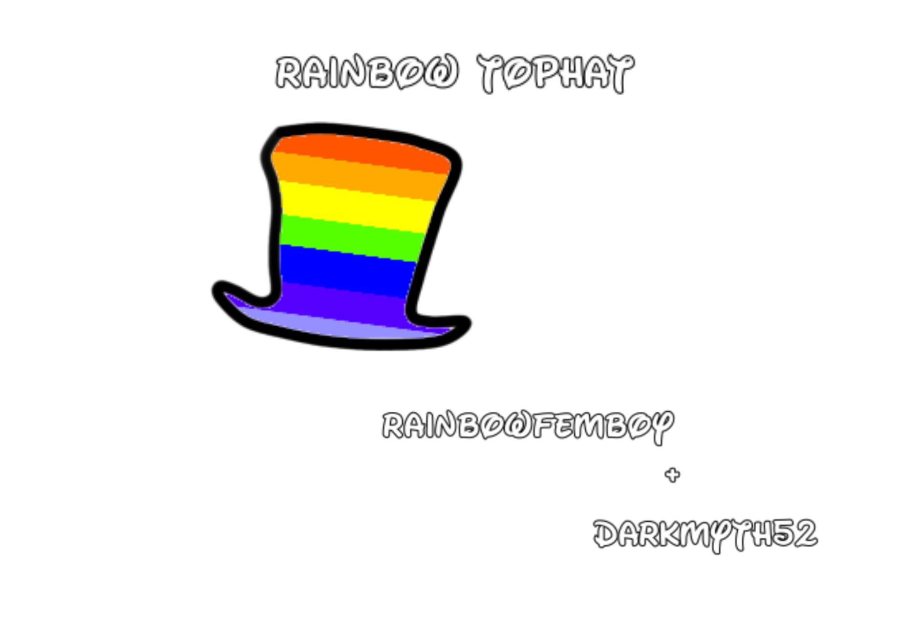 Made a design for a rainbow top hat with my friend. Let me know what u