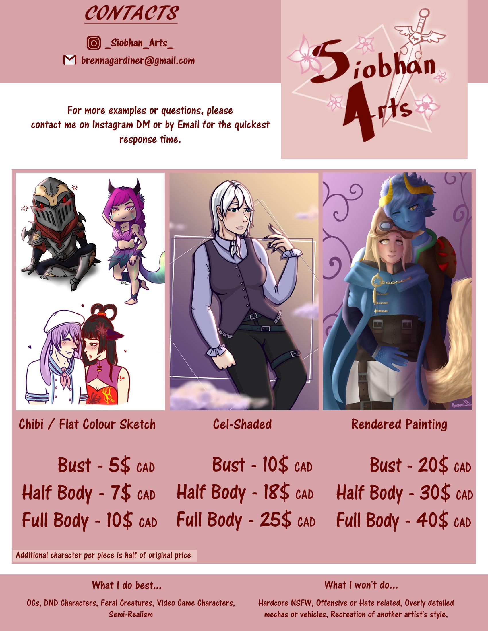 Digital Art Commissions starting at 5